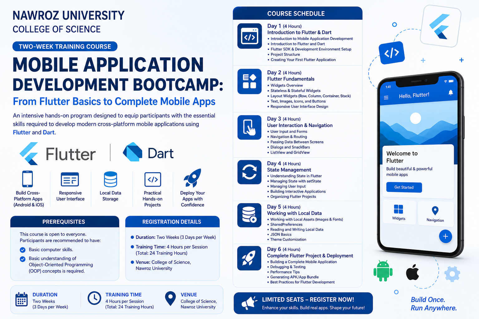Mobile Application Development Bootcamp: From Flutter Basics to Complete Mobile Apps