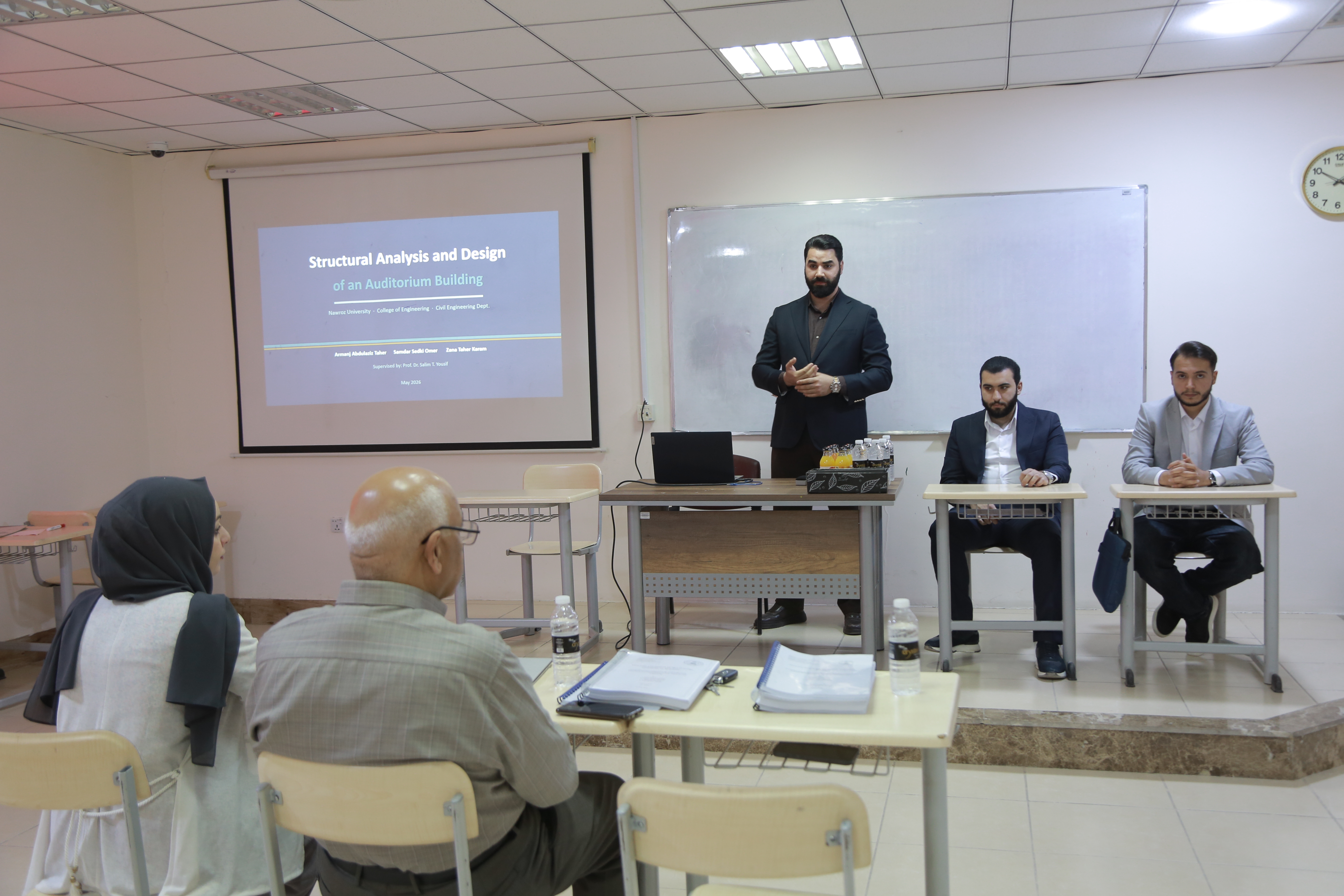 Civil Engineering Department at Nawroz University Holds Graduation Project Presentations