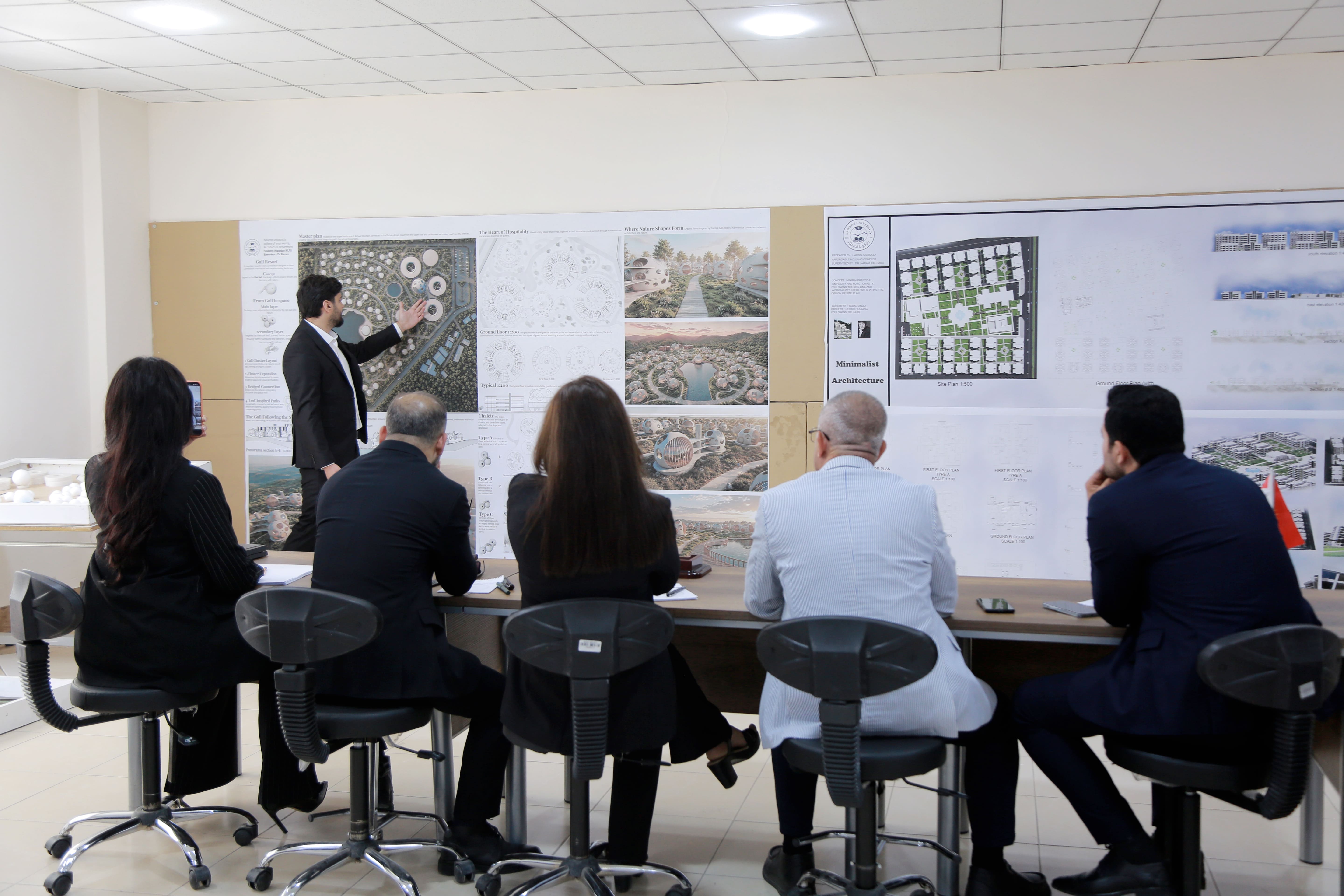 Architecture Department at Nawroz University Holds Third Day of Graduation Project Presentations
