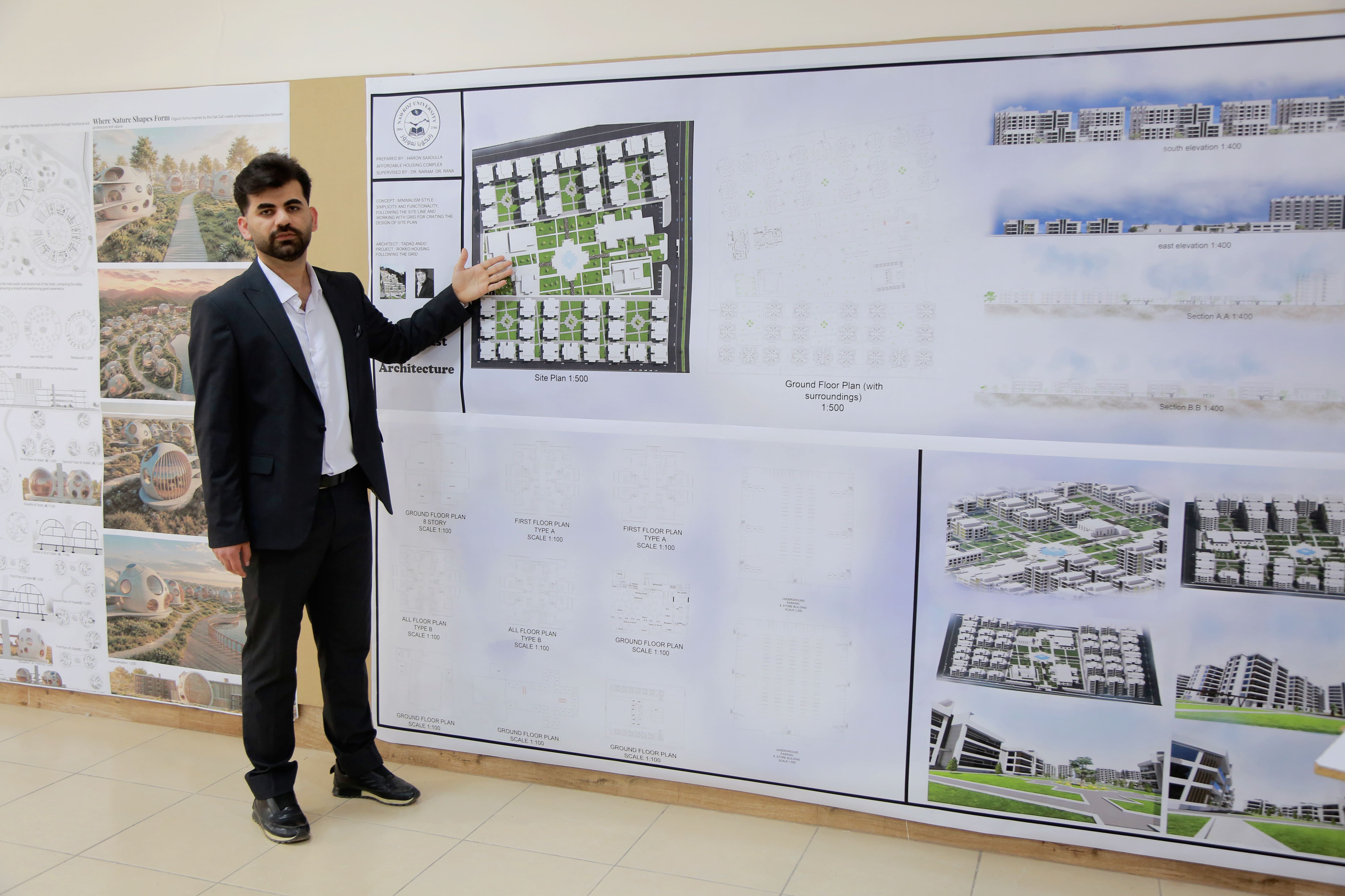 Architecture Department at Nawroz University Holds Third Day of Graduation Project Presentations