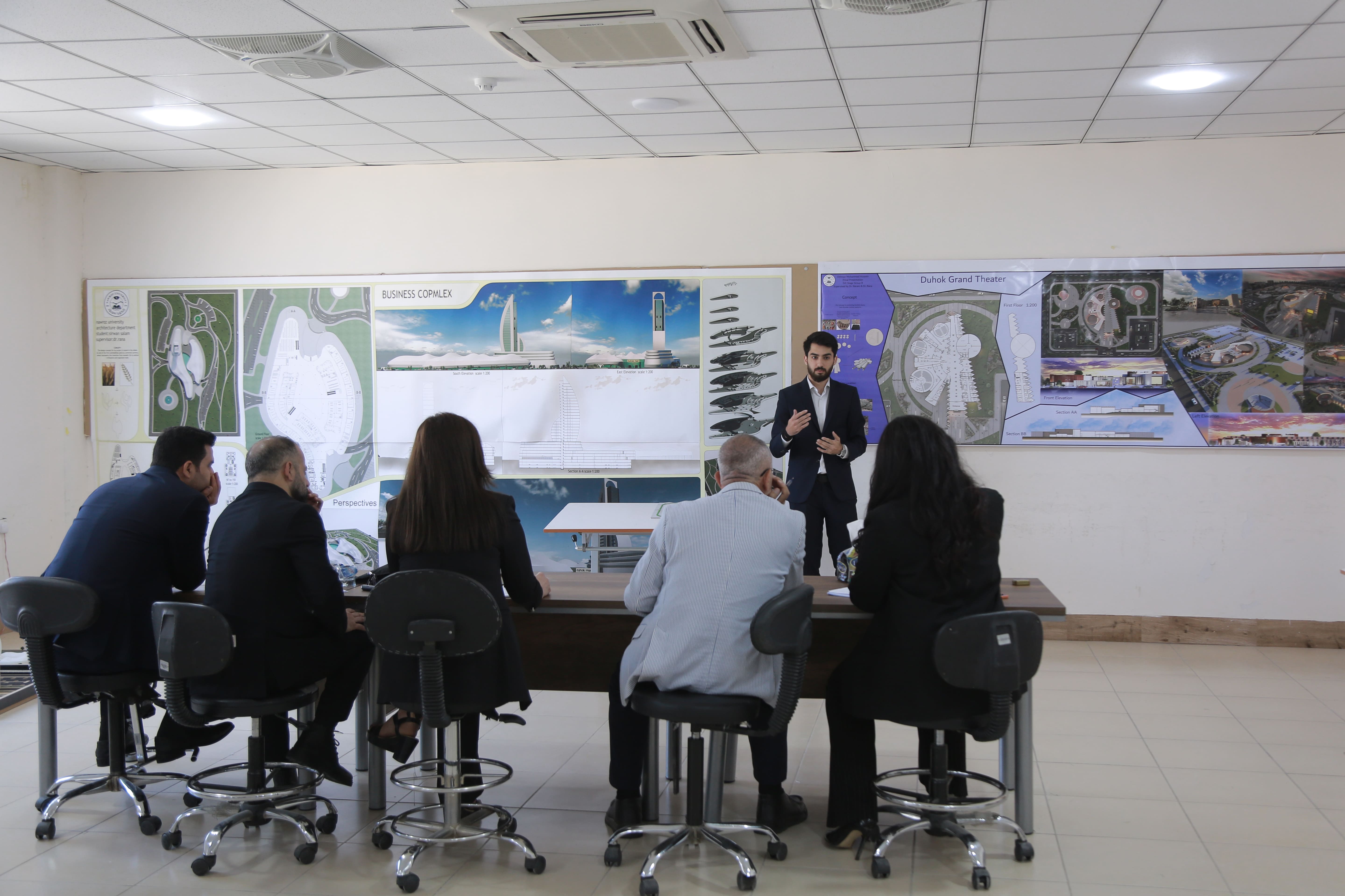 Architecture Department at Nawroz University Holds Third Day of Graduation Project Presentations