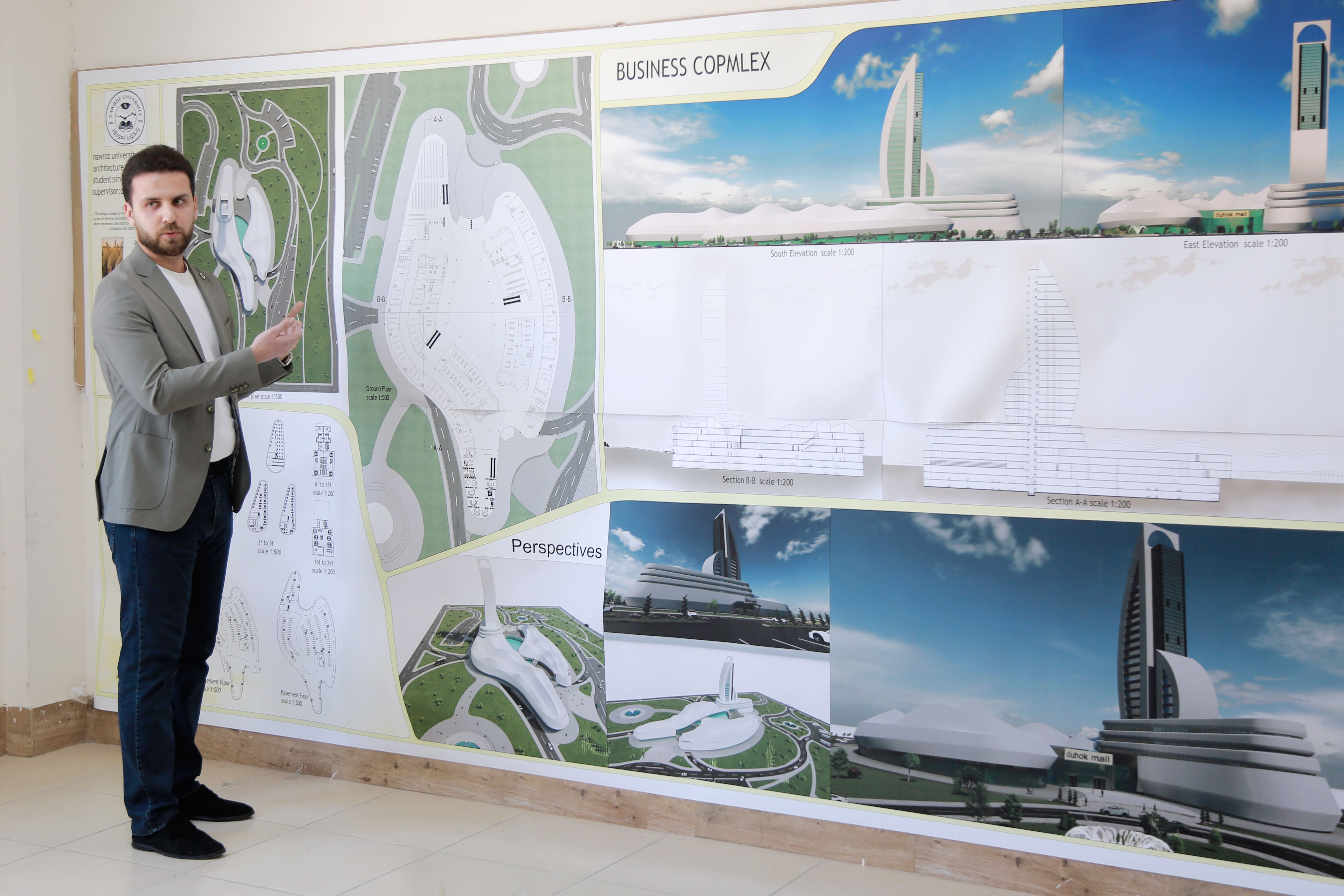 Architecture Department at Nawroz University Holds Third Day of Graduation Project Presentations