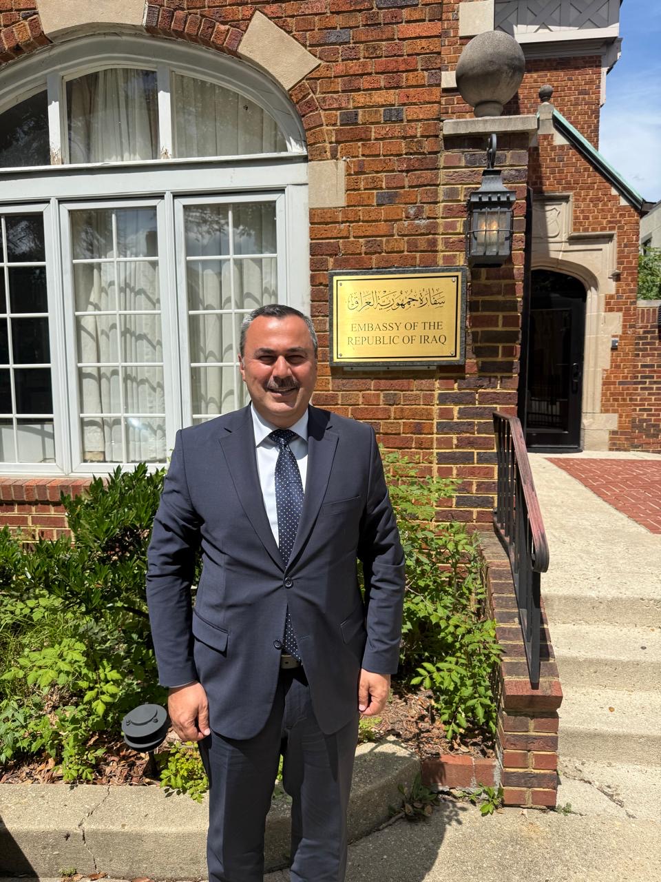 Nawroz University President  and the Iraqi Embassy in Washington Discuss Cooperation Opportunities with American Universities