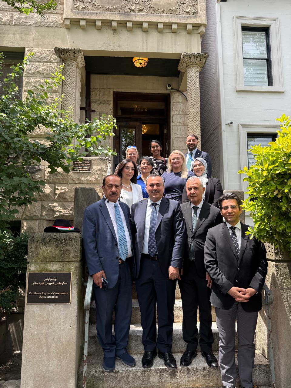 Nawroz University President Meets Kurdistan Regional Government Representation Officials in Washington
