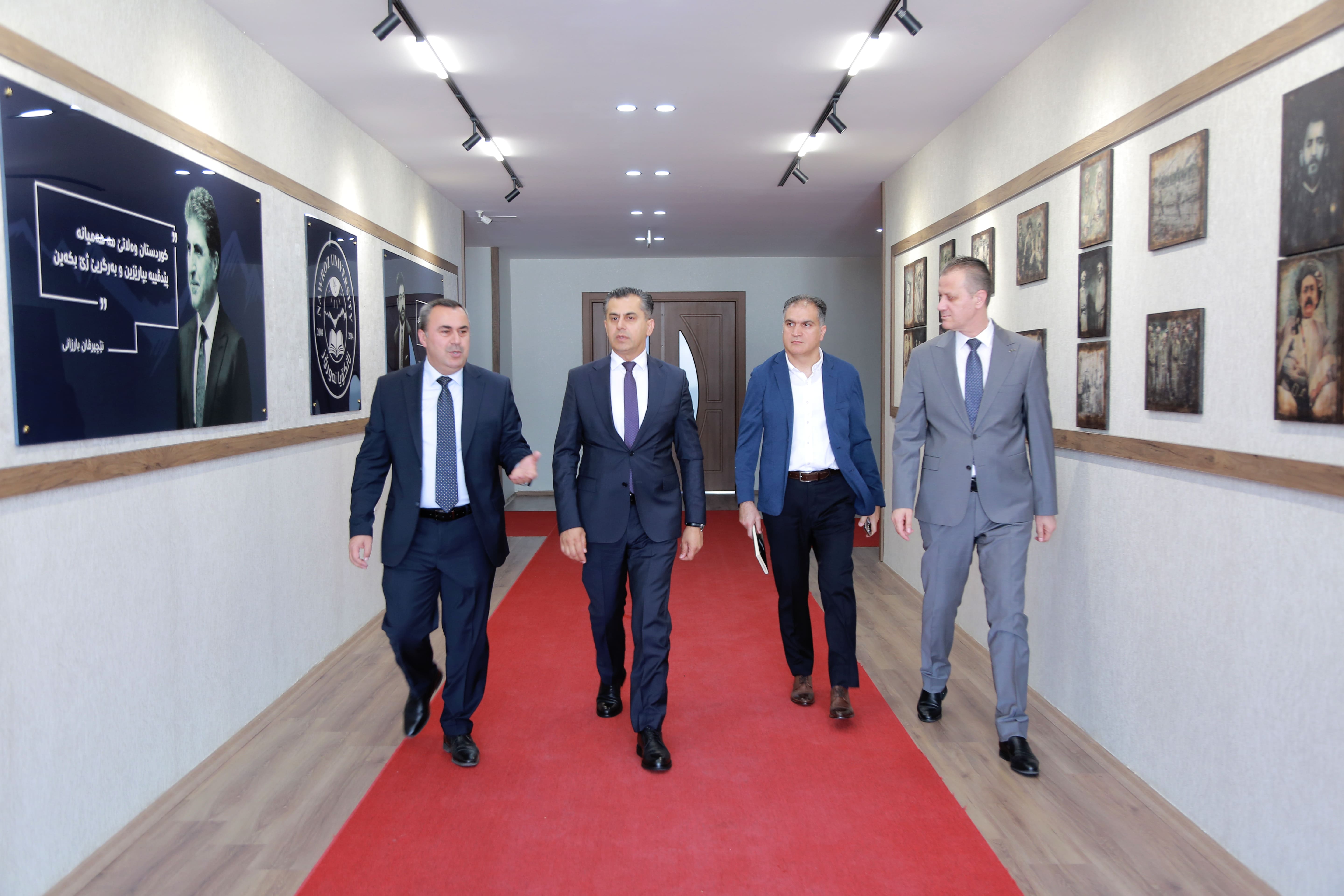 President of Nawroz University Receives a Delegation from the Ministry of Higher Education