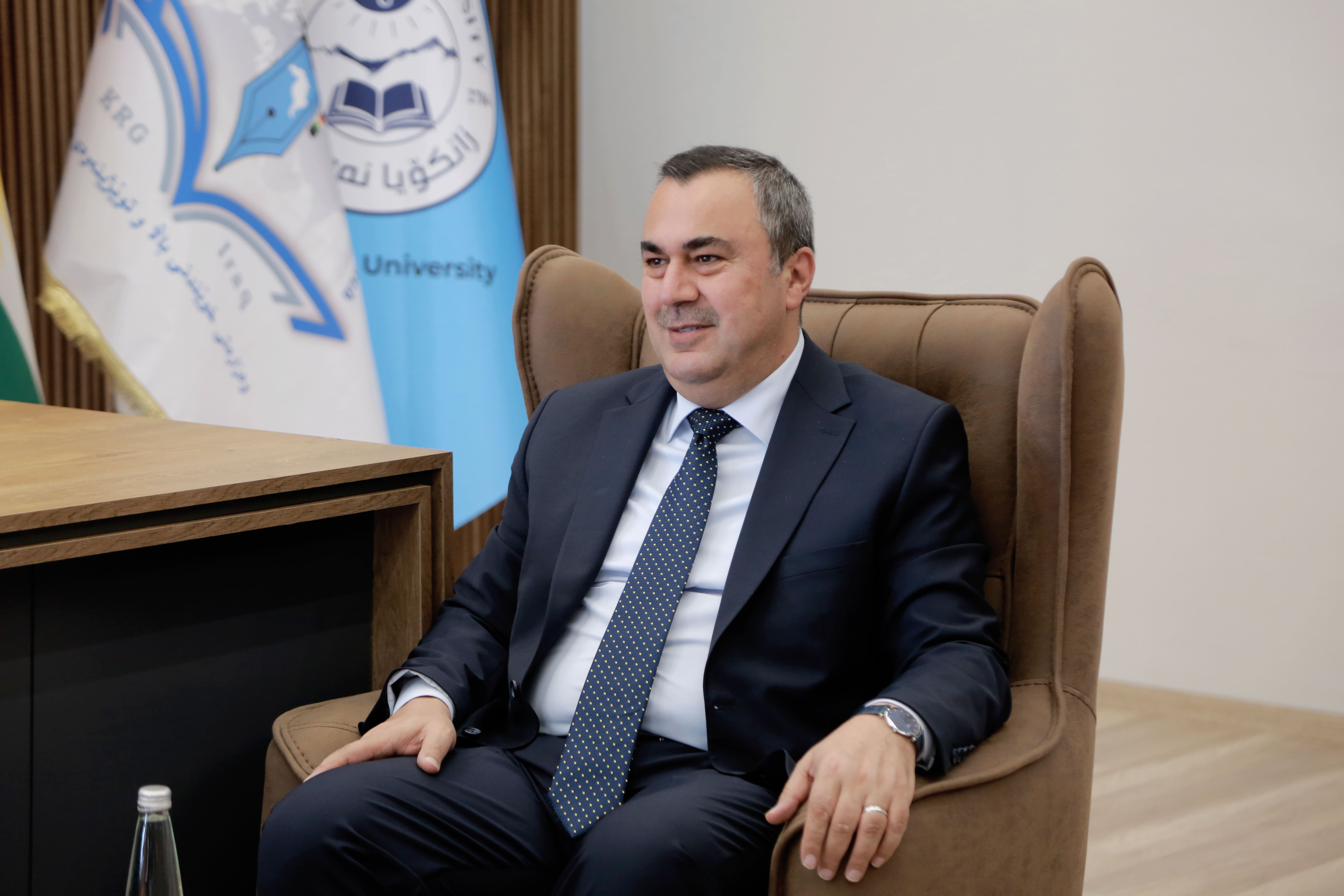 President of Nawroz University Receives a Delegation from the Ministry of Higher Education