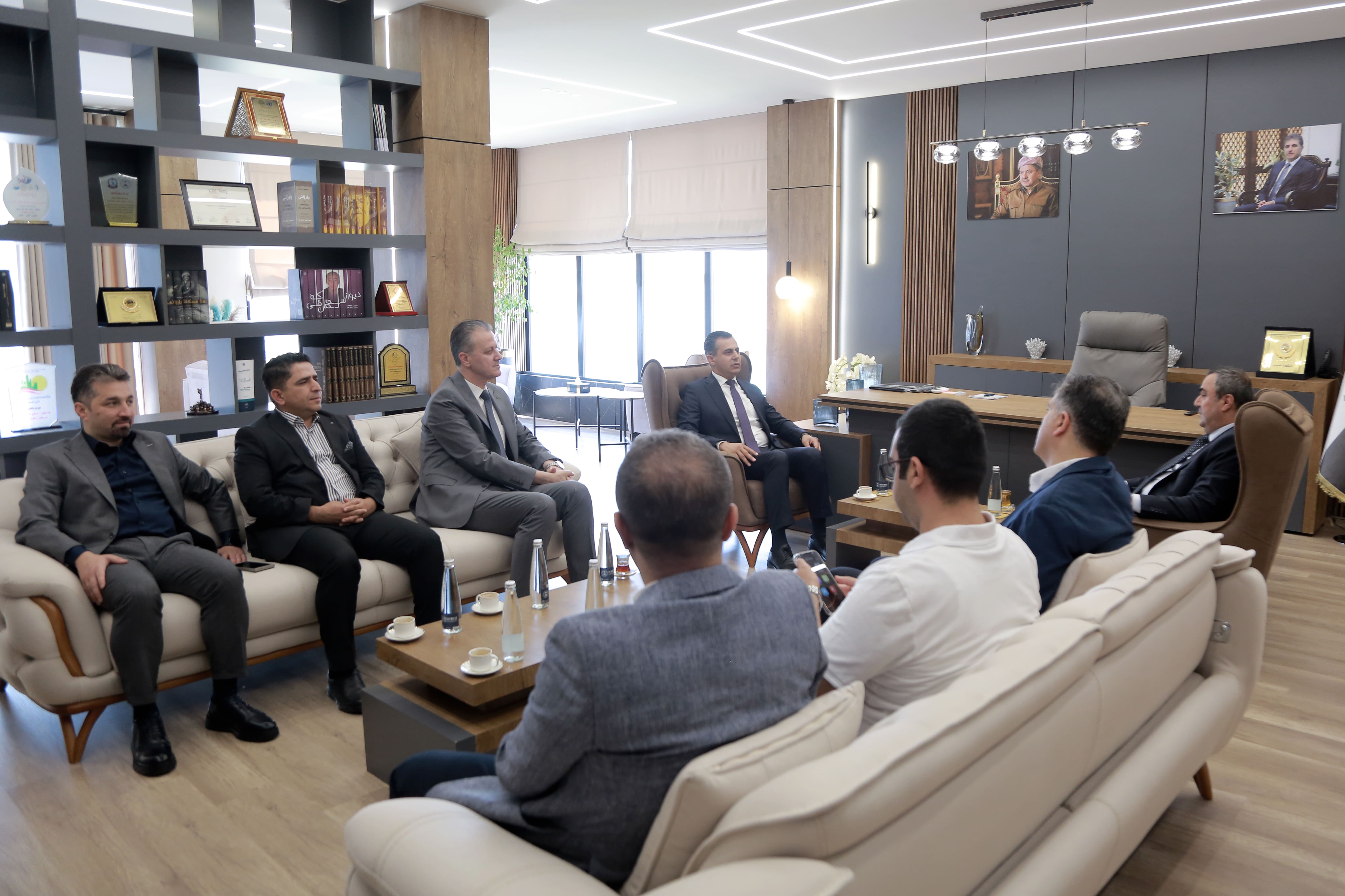 President of Nawroz University Receives a Delegation from the Ministry of Higher Education