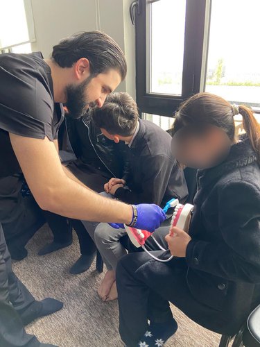 طلاب كلية طب الأسنان يزورون دار الأيتام
