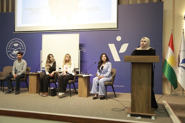 Students of the Translation Department held a symposium at Nawroz University