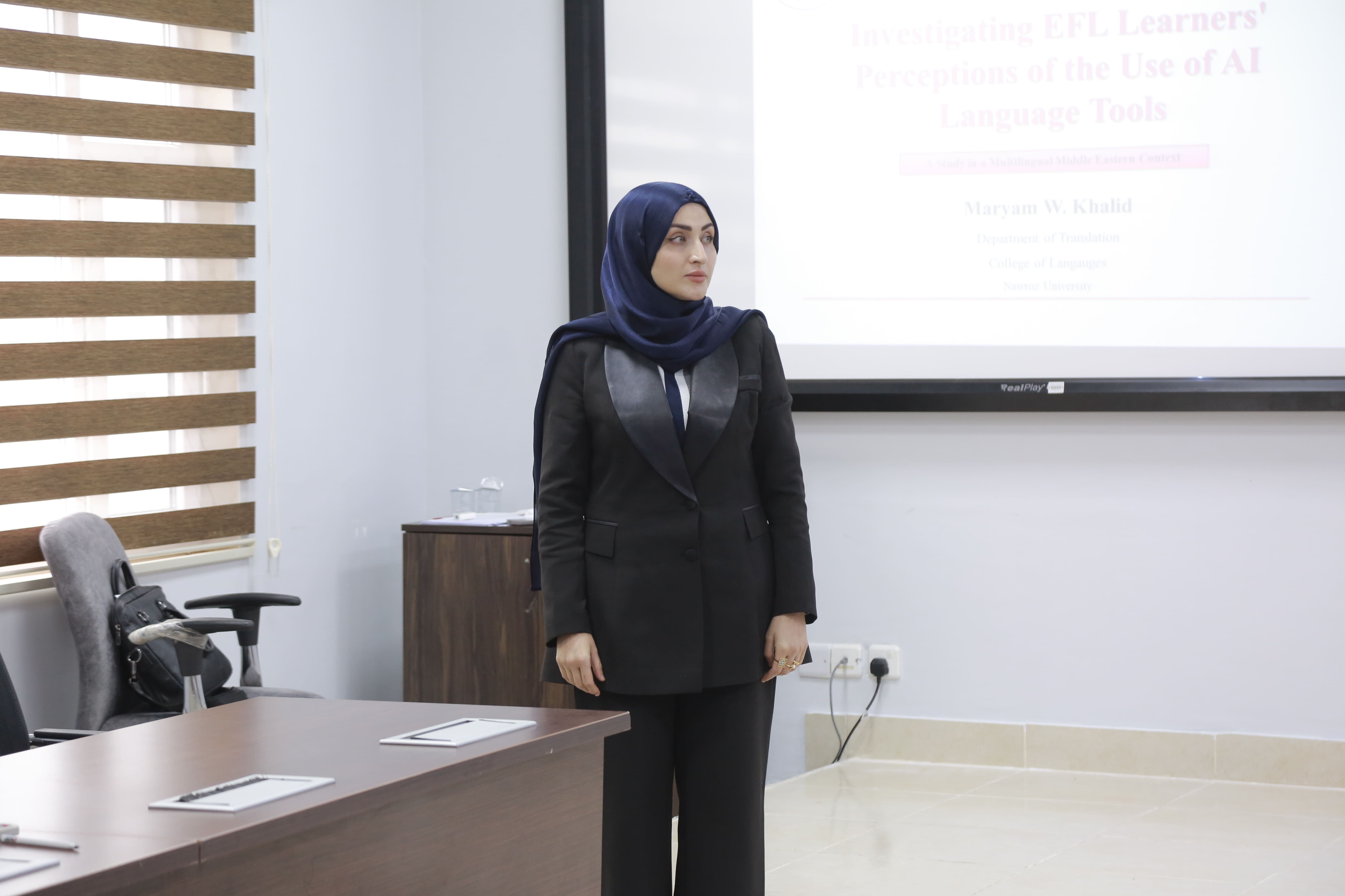 Lecture at Nawroz University on AI Language Tools and EFL Learners’ Perceptions