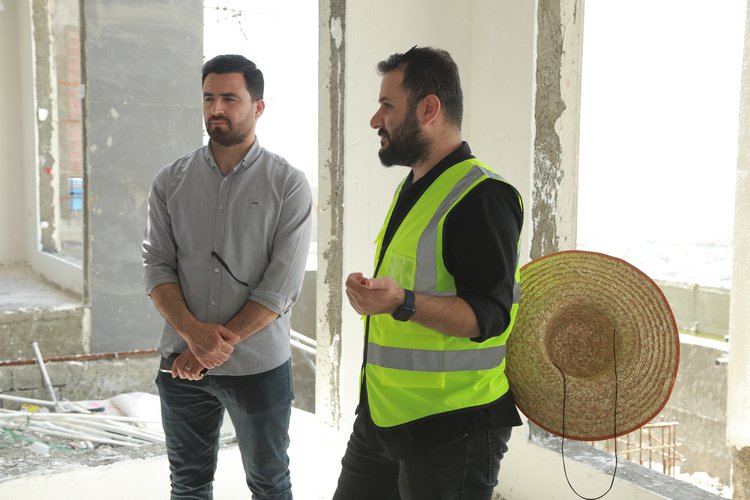 طلبة قسم الهندسة المعمارية في جامعة نوروز يزورون مشروع "ماربيلا" السكني