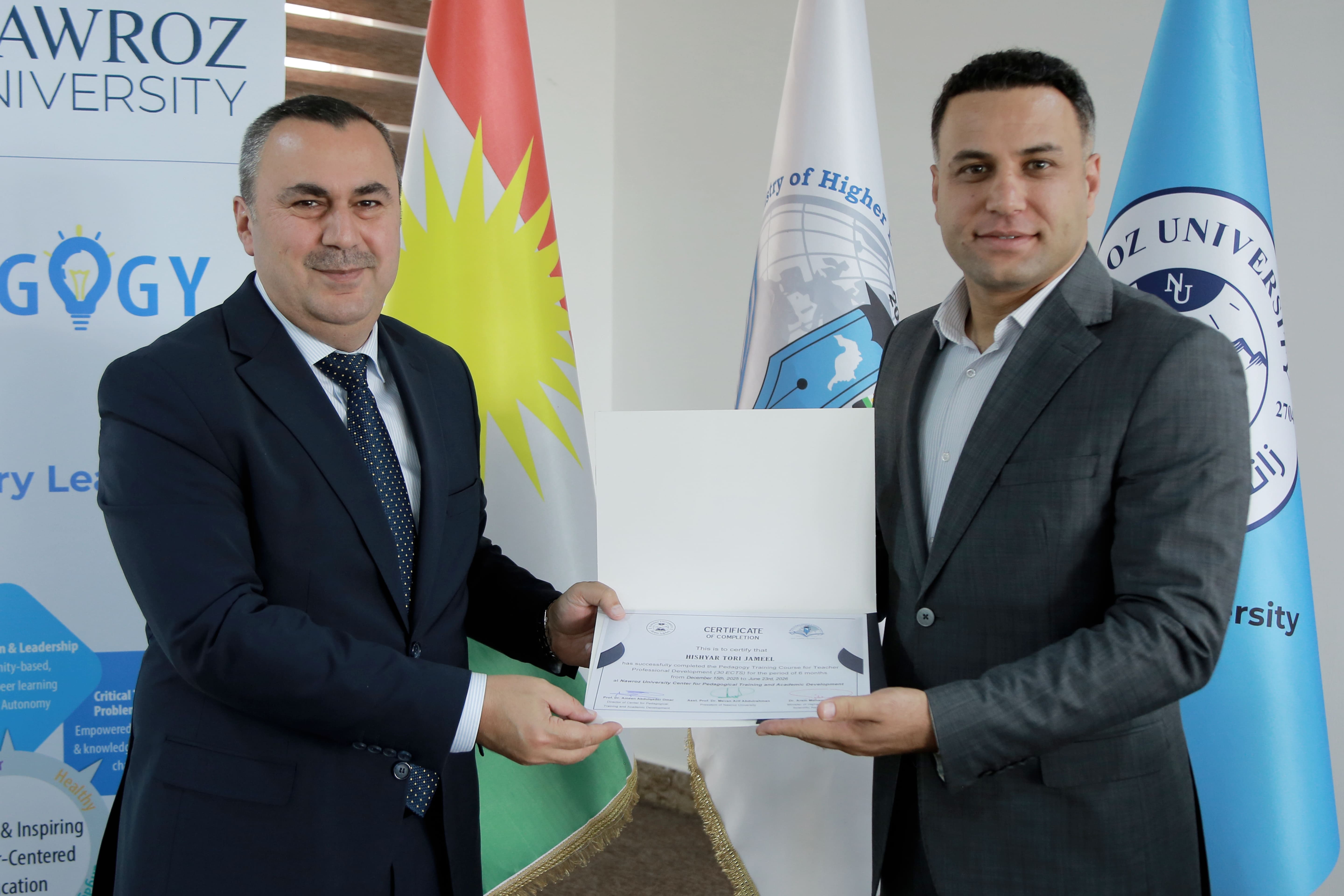 Nawroz University Celebrates the Completion of the 9th Pedagogical Training Course