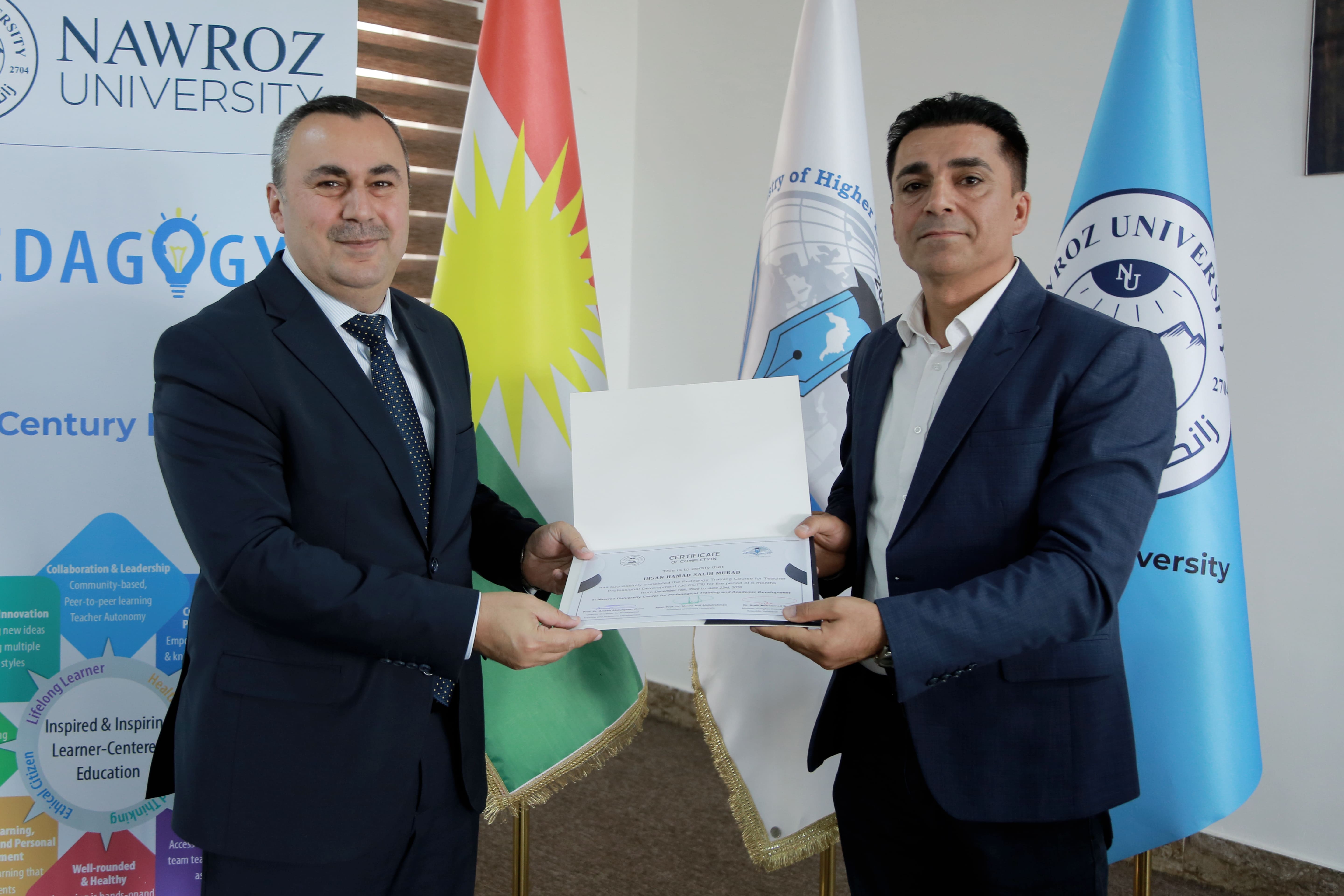 Nawroz University Celebrates the Completion of the 9th Pedagogical Training Course