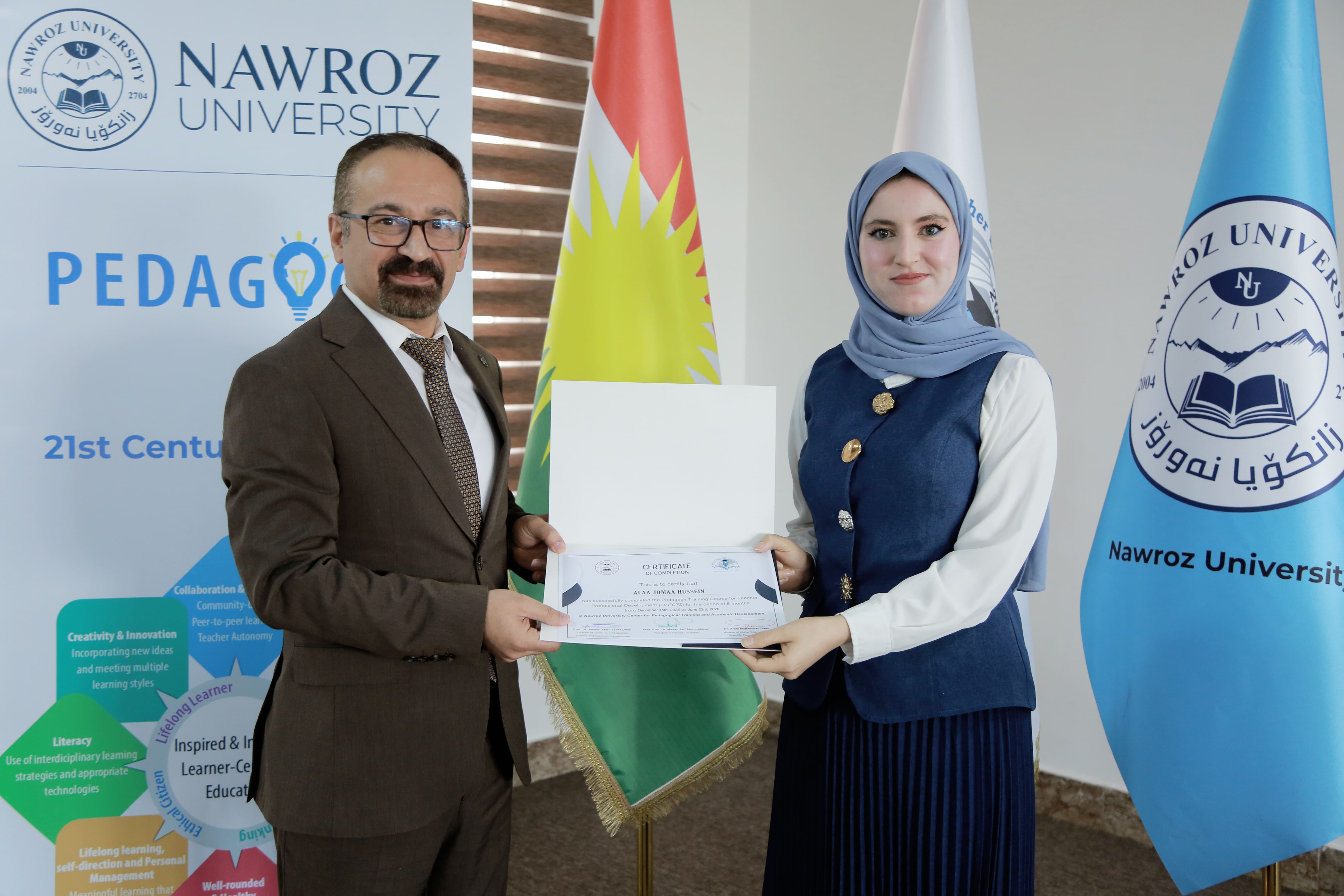 Nawroz University Celebrates the Completion of the 9th Pedagogical Training Course