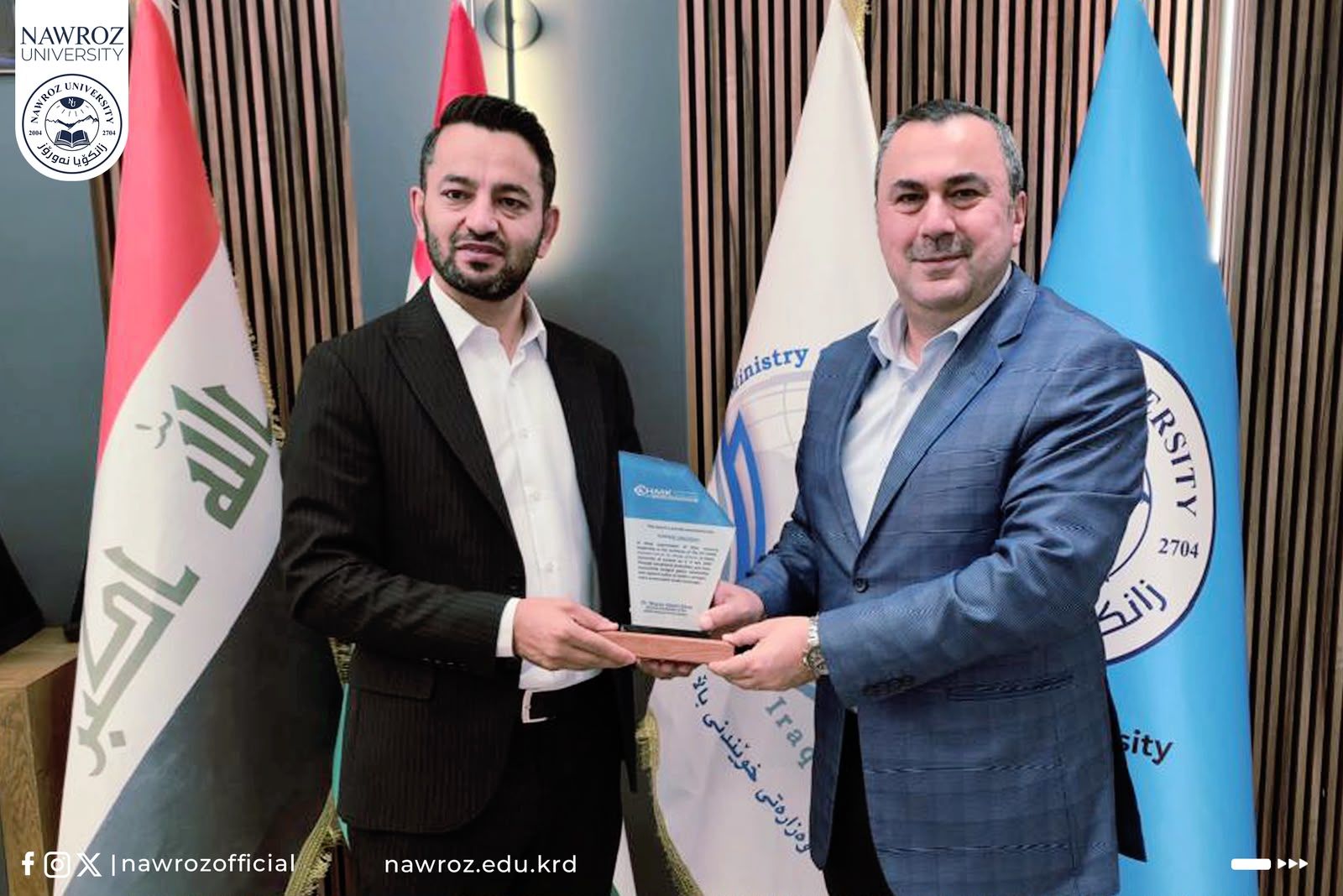 Kurdish Media Monitoring Organization (CHMK) Honors Nawroz University