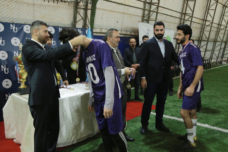 طلاب قسم الترجمة يحرزون بطولة كرة القدم