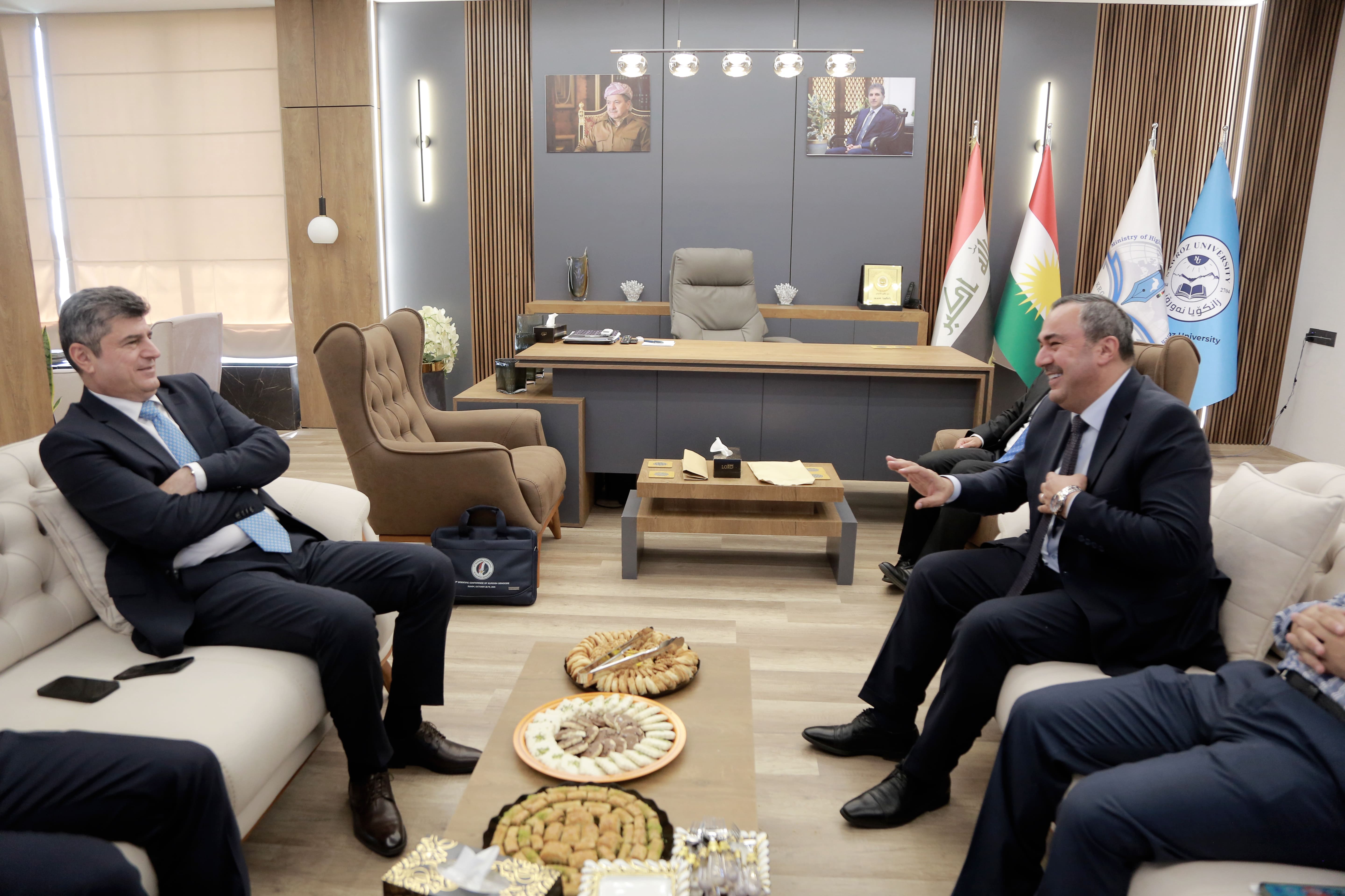 Nawroz University President Receives Duhok Governor