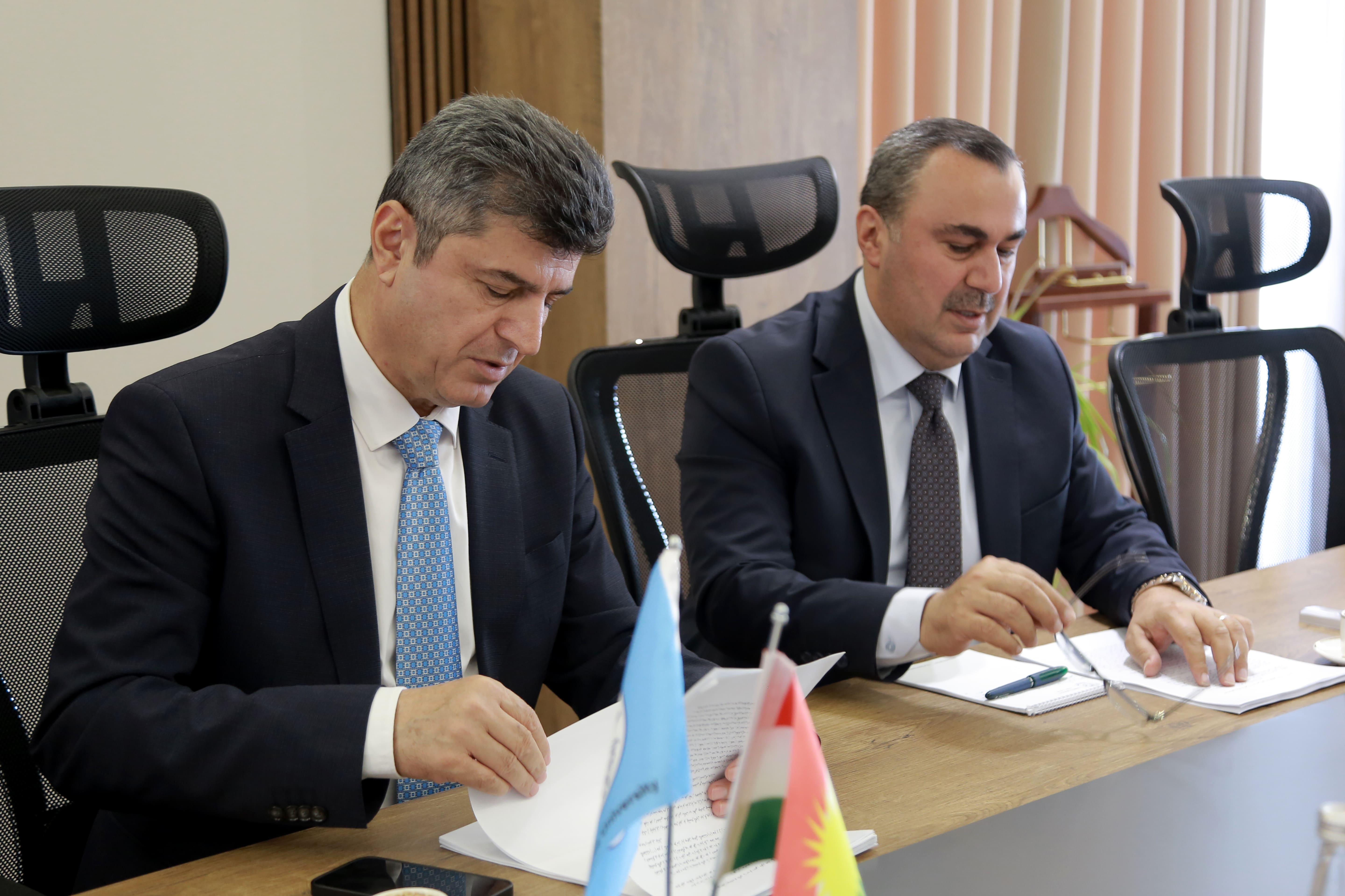 Nawroz University President Receives Duhok Governor