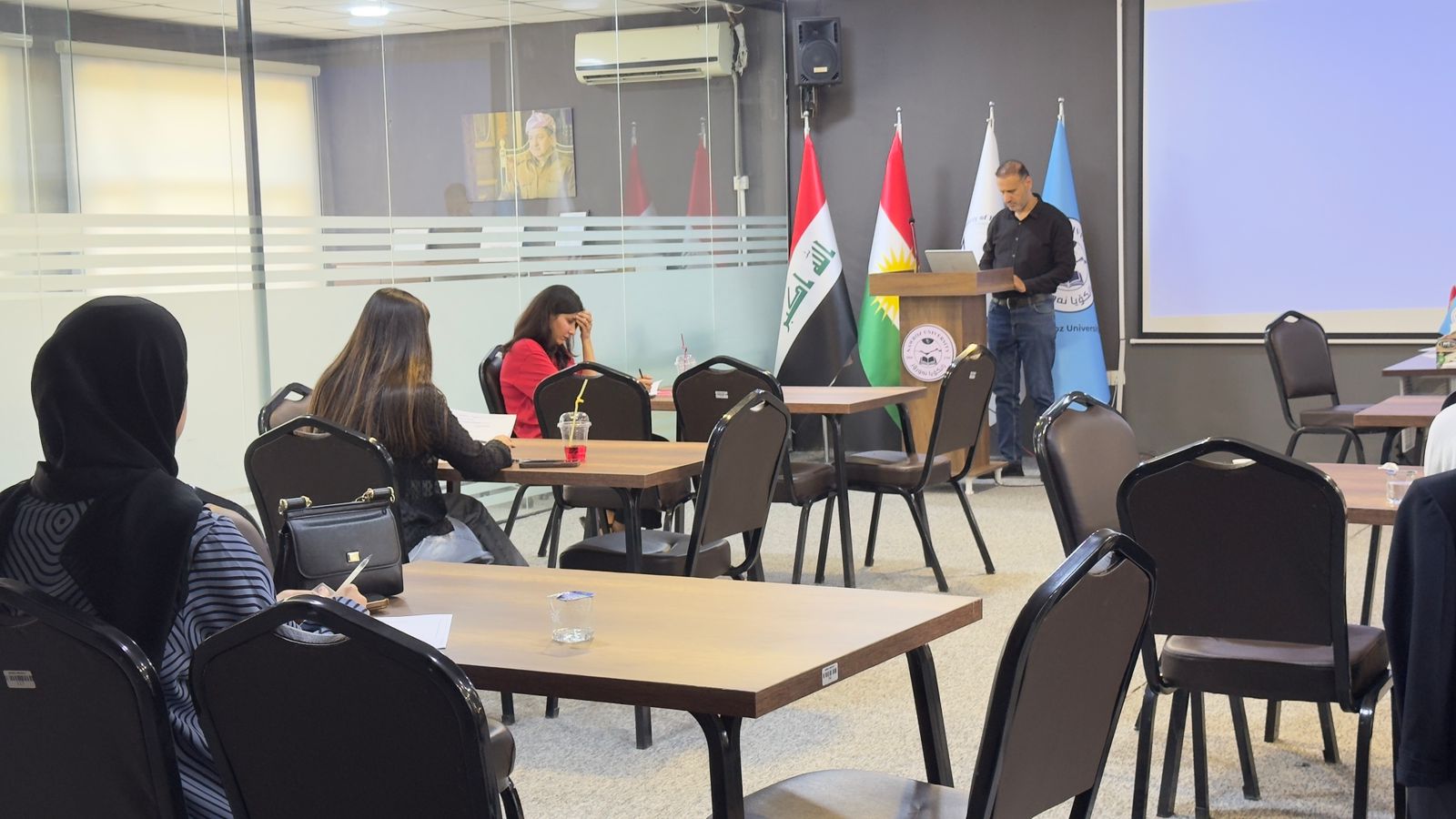 IELTS Preparation Course Participants Take Mock Exam at Nawroz University