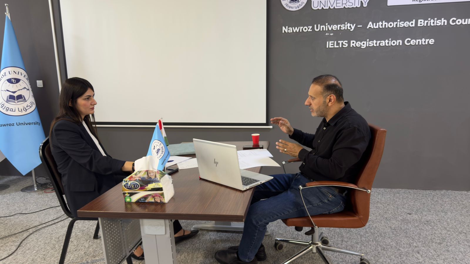 IELTS Preparation Course Participants Take Mock Exam at Nawroz University