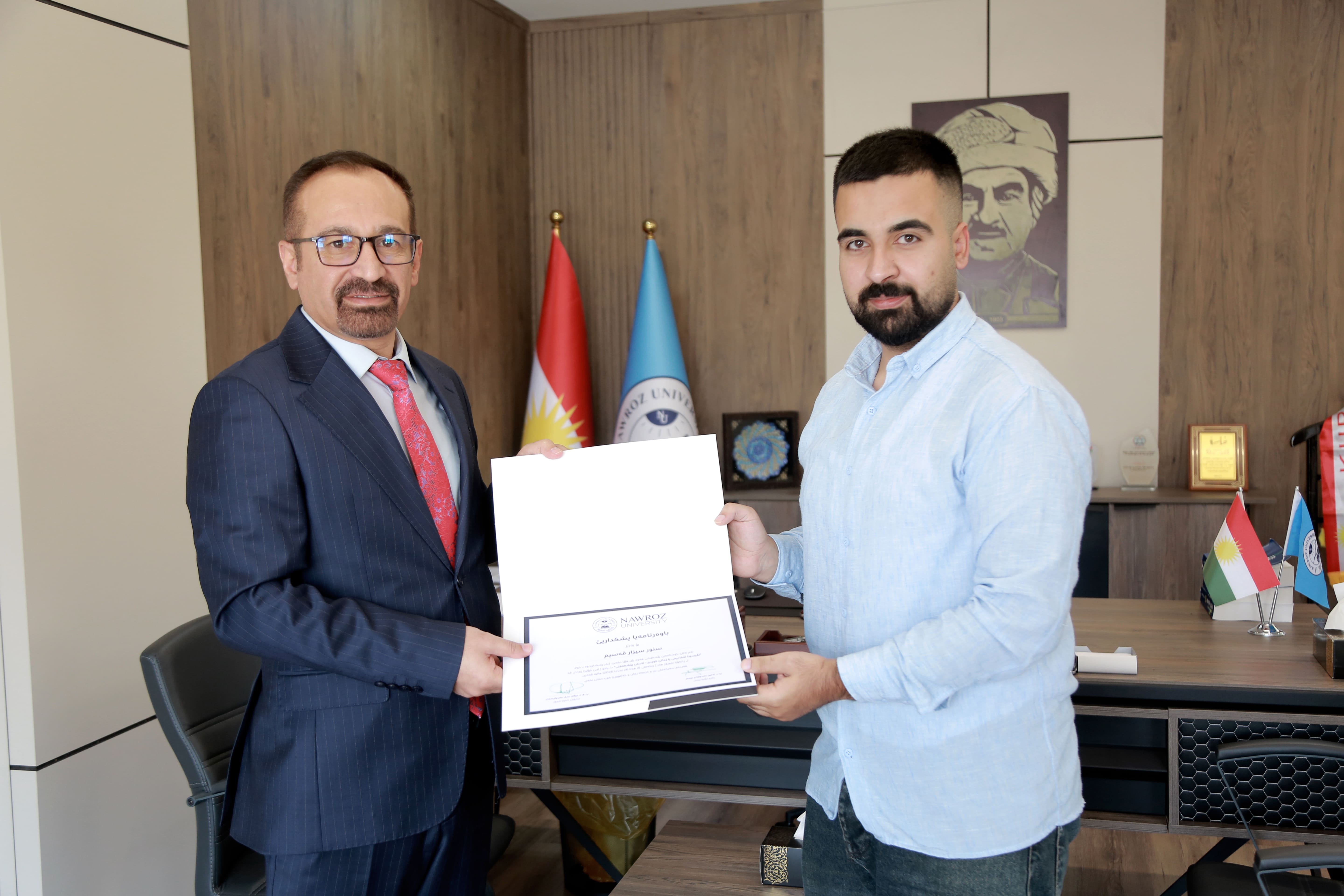 Nawroz University Awards Certificates for Kurdish Academic Writing Course