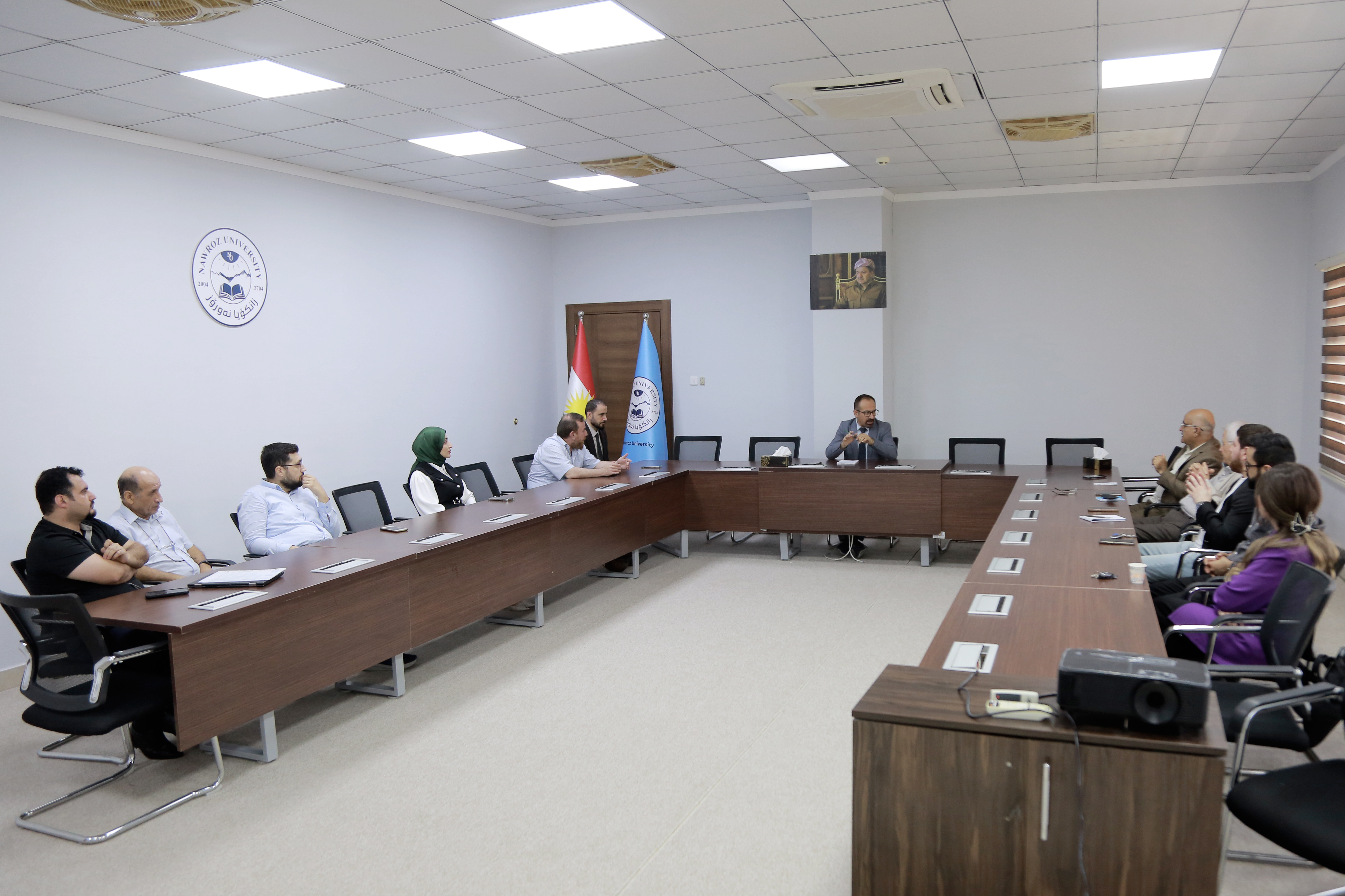 At Nawroz University, College of Languages, a meeting was held for all departments of the college