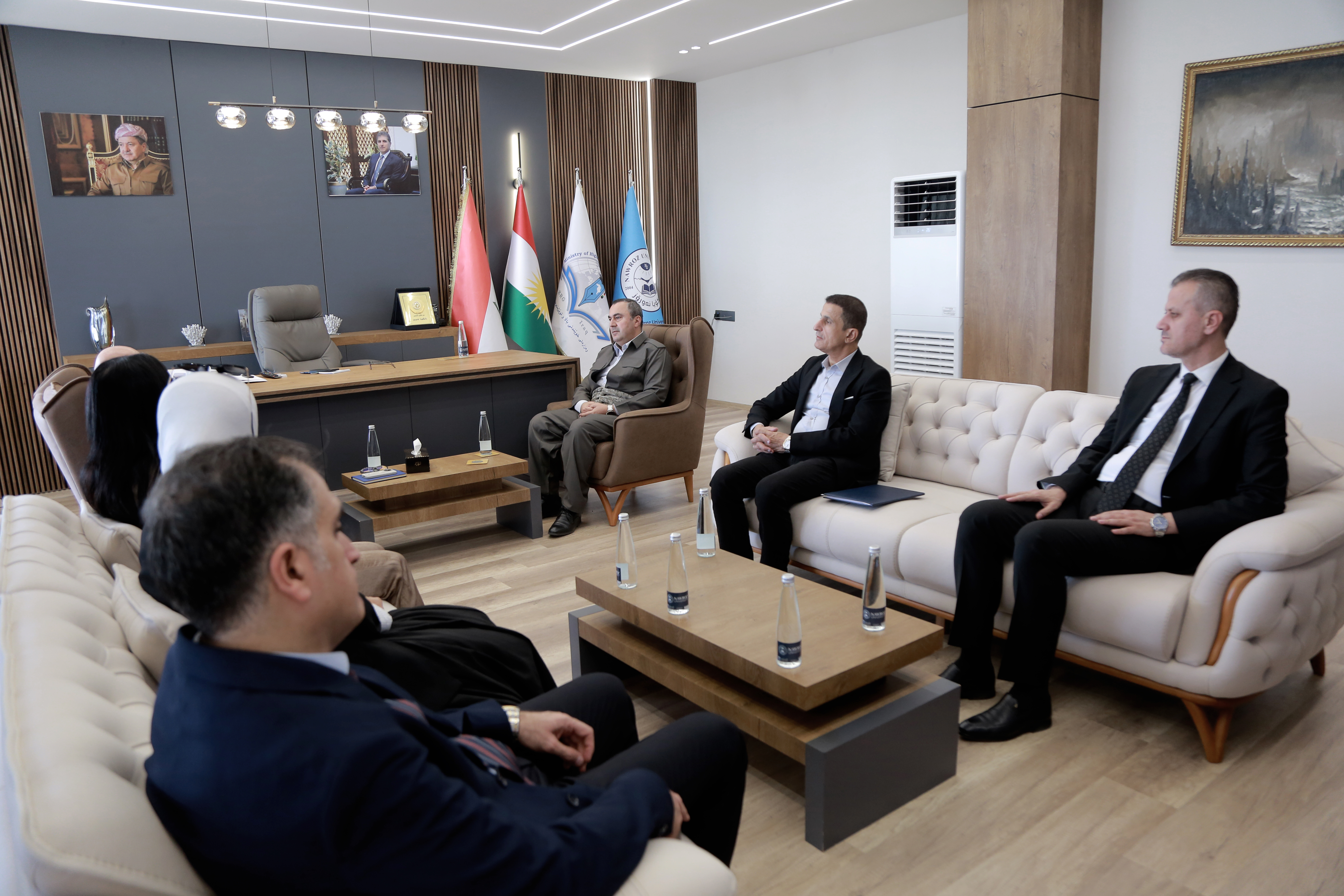 Nawroz University Receives Delegation from the Ministry of Higher Education and Scientific Research