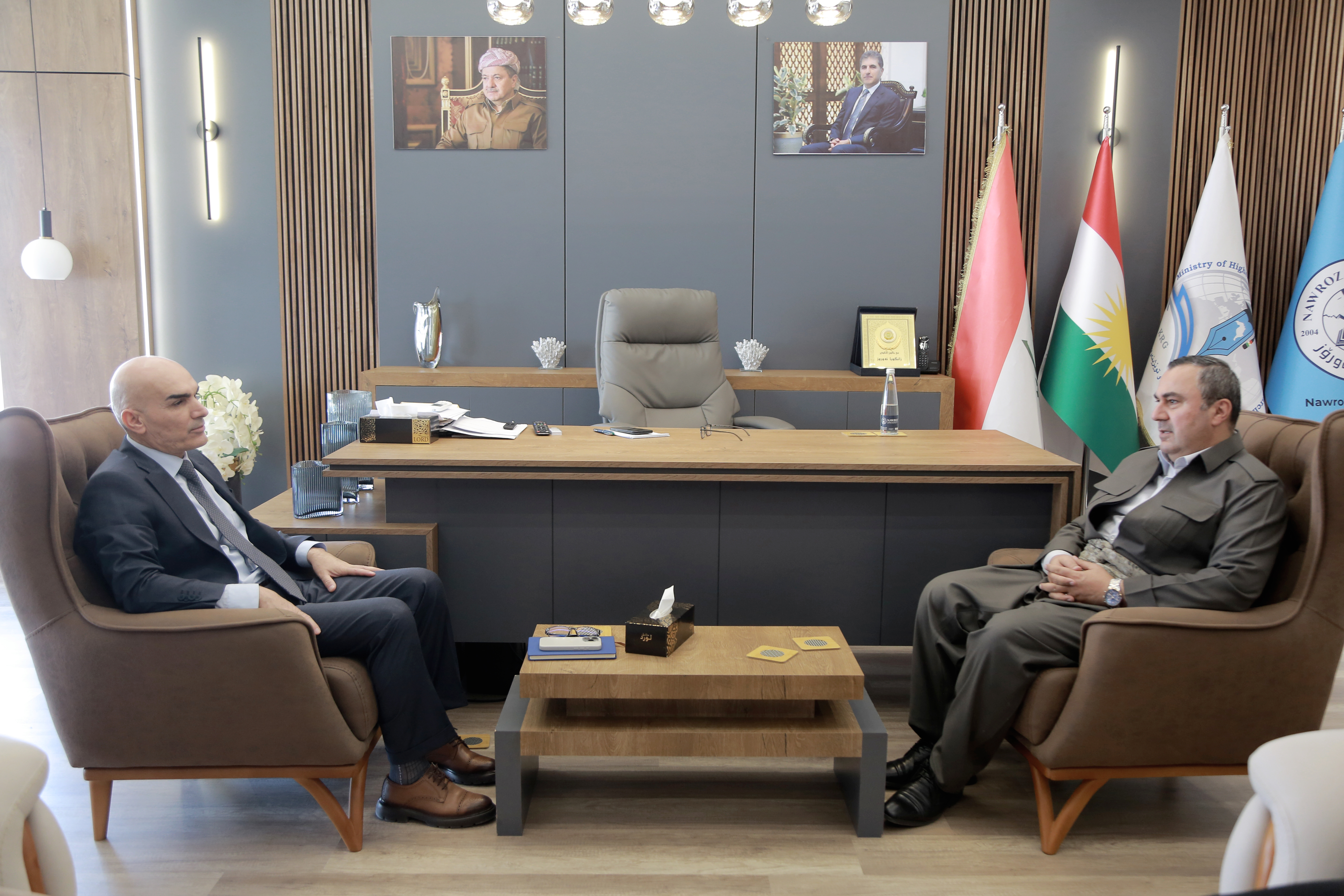 Nawroz University Receives Delegation from the Ministry of Higher Education and Scientific Research