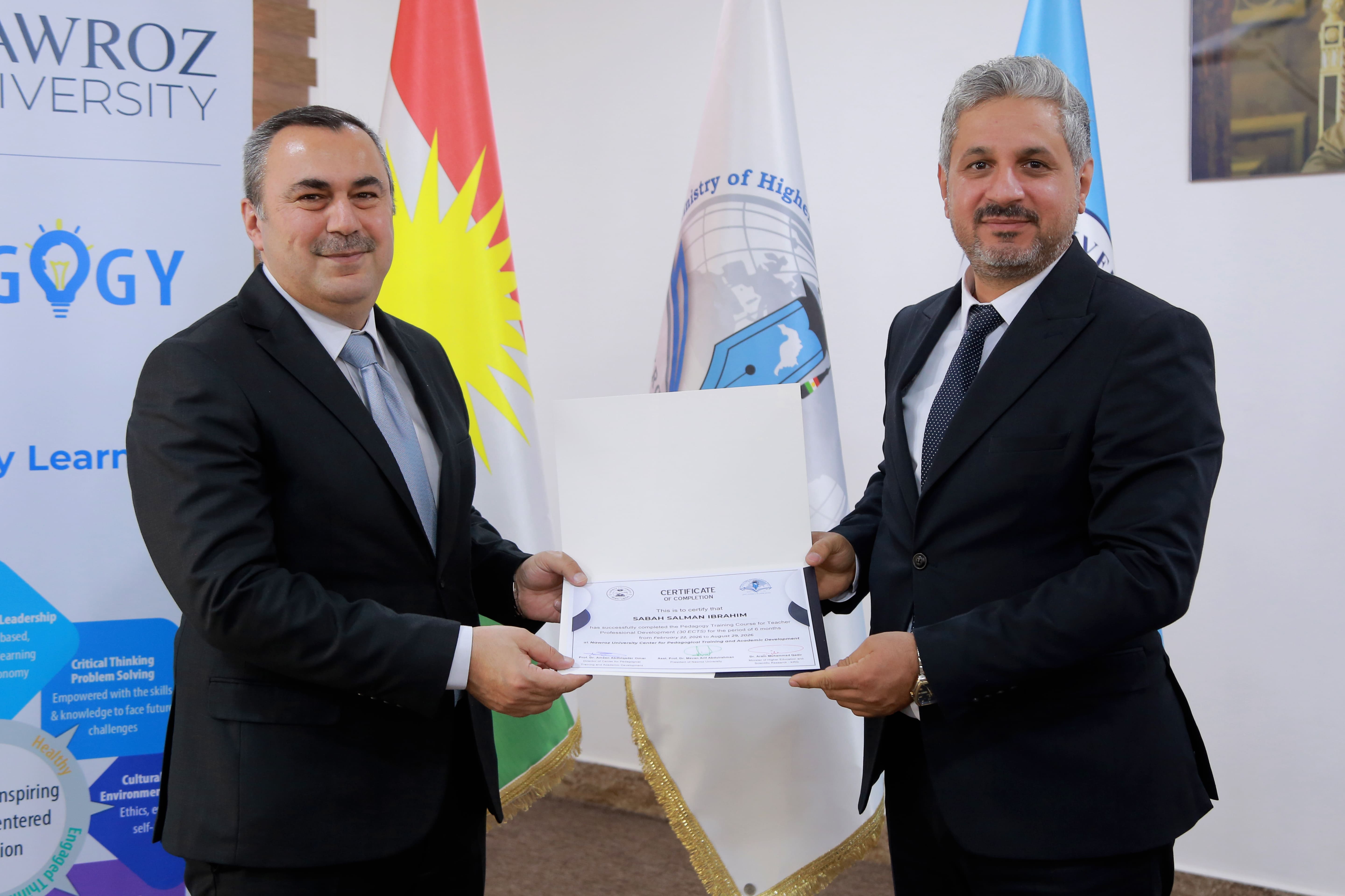Nawroz University Concludes the 10th Pedagogical Training and Academic Development Course