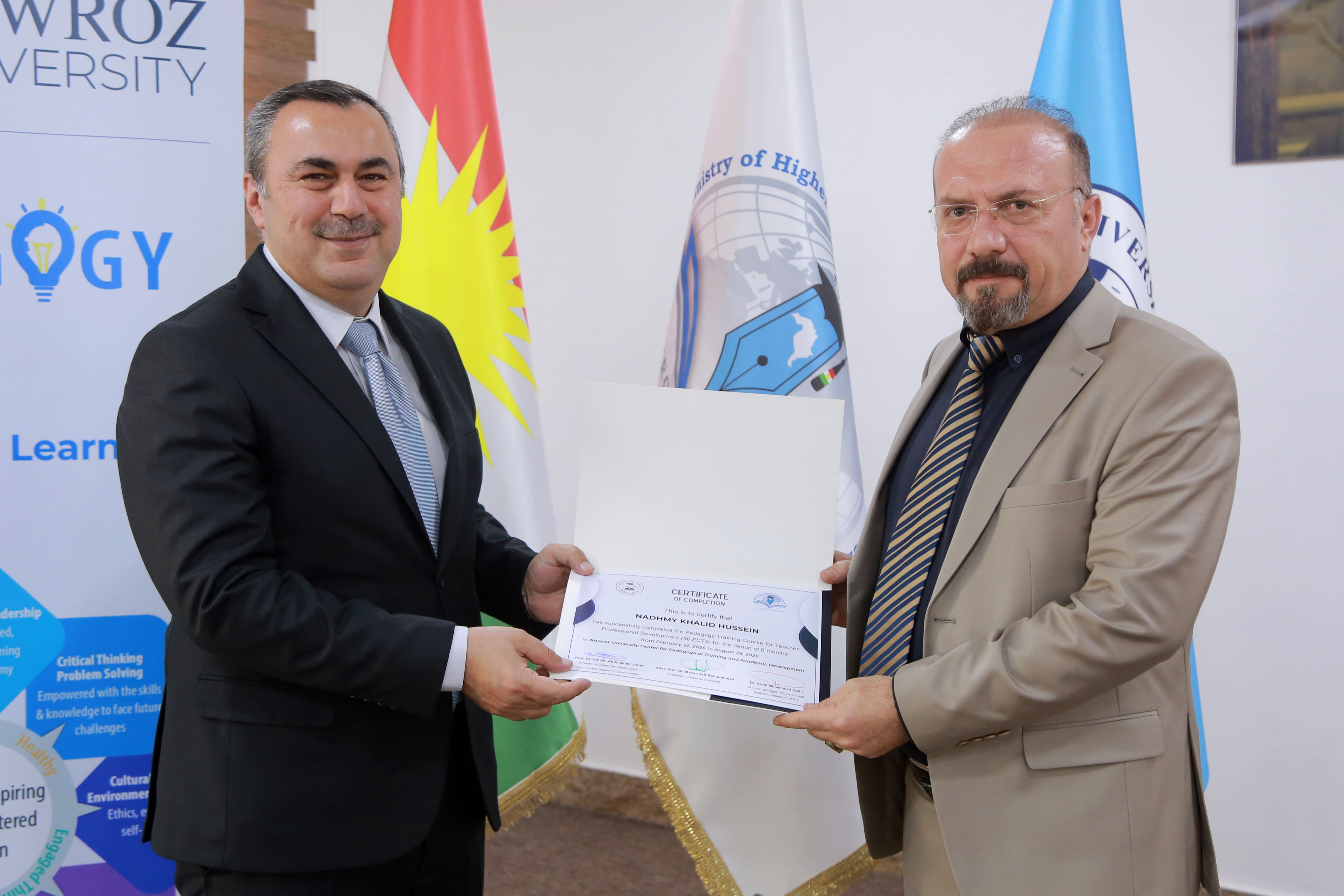 Nawroz University Concludes the 10th Pedagogical Training and Academic Development Course