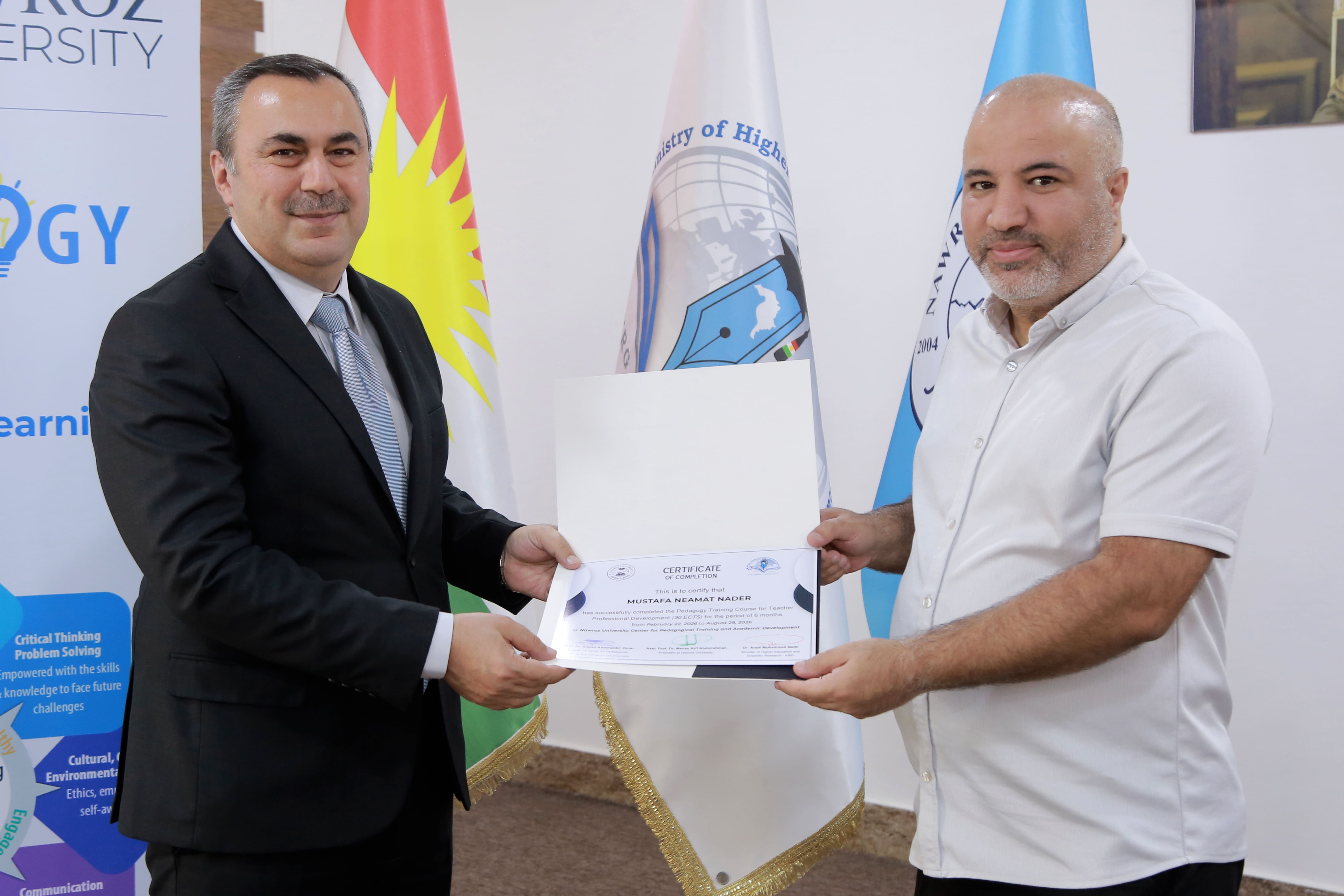 Nawroz University Concludes the 10th Pedagogical Training and Academic Development Course