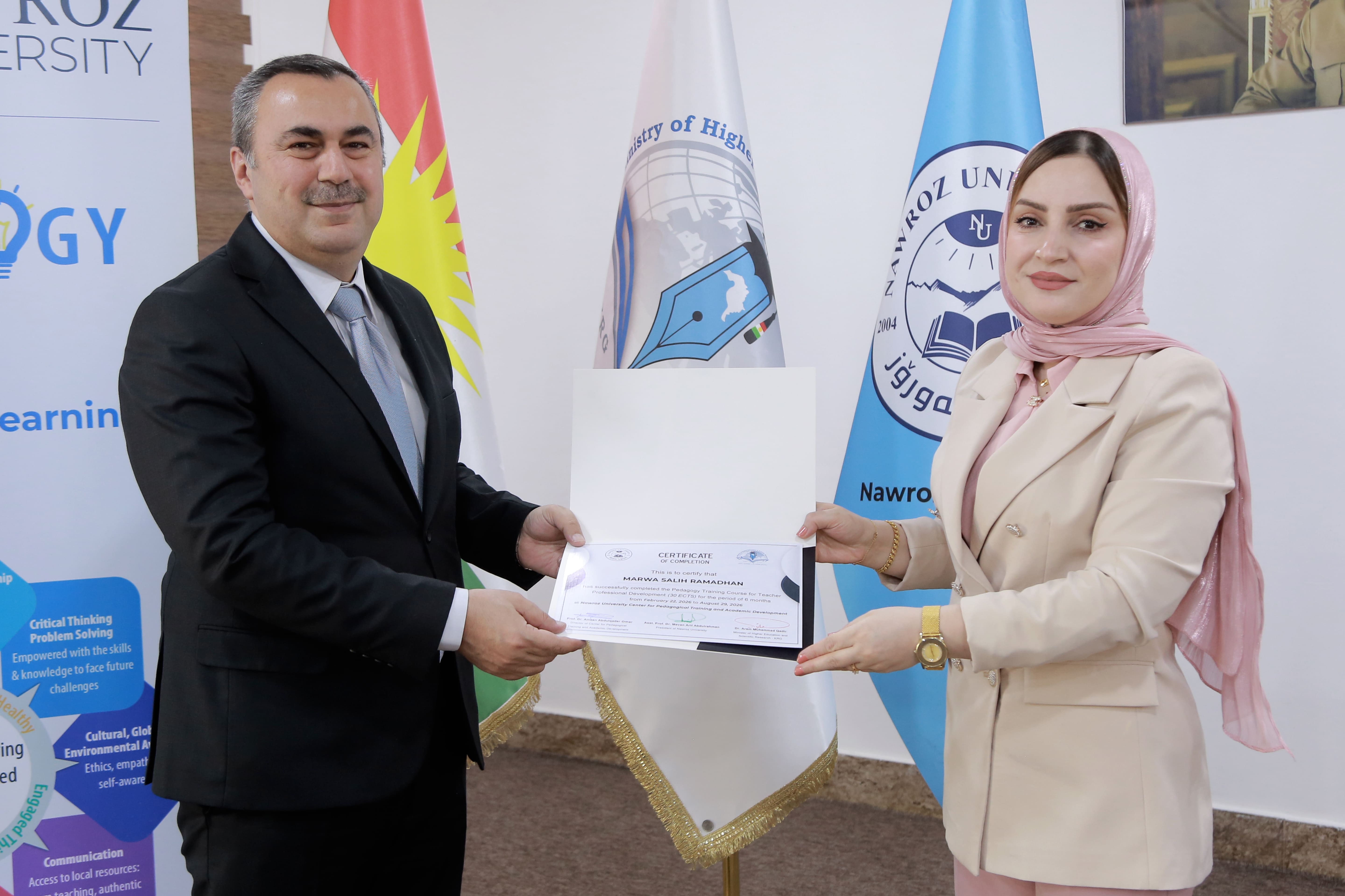 Nawroz University Concludes the 10th Pedagogical Training and Academic Development Course
