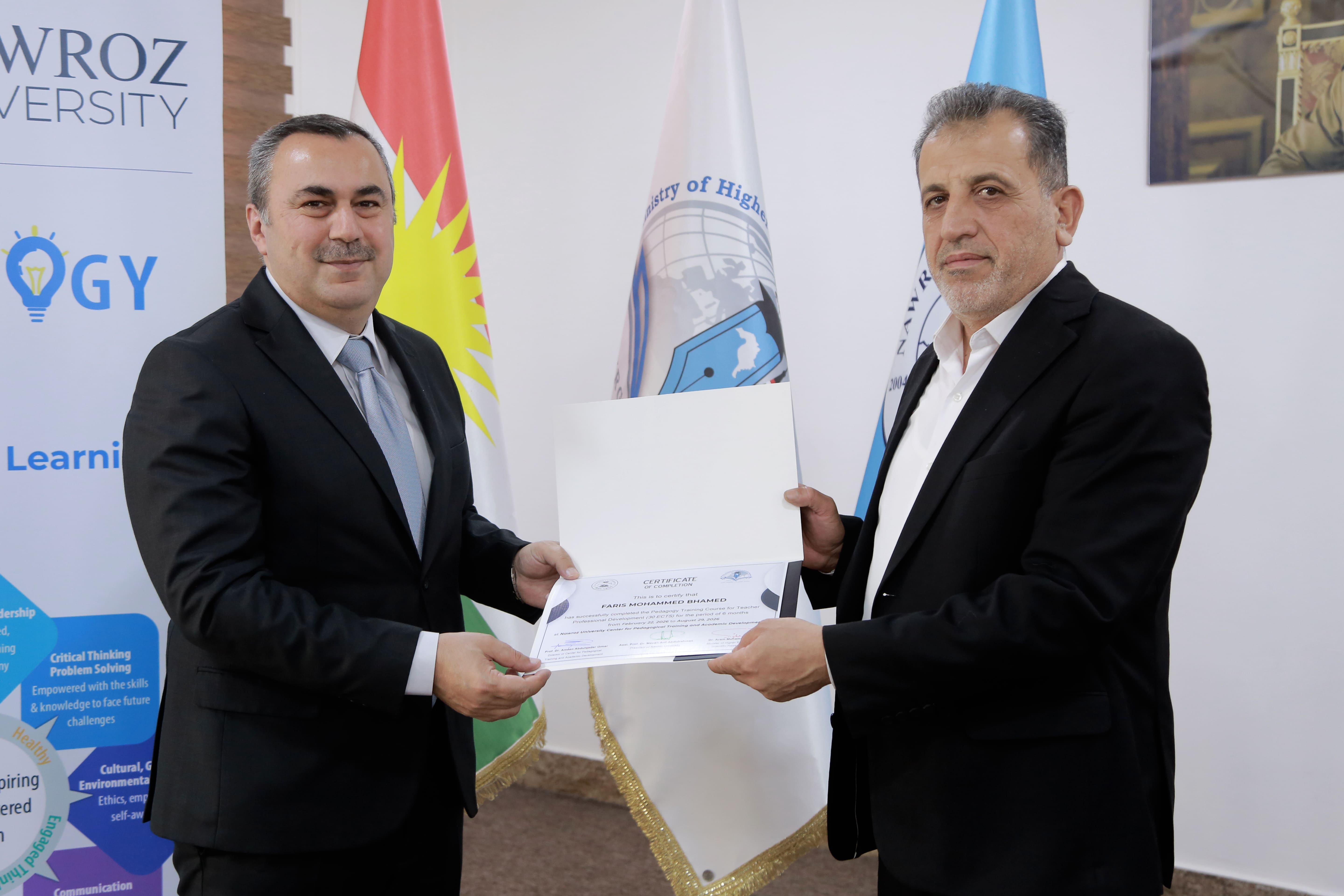 Nawroz University Concludes the 10th Pedagogical Training and Academic Development Course