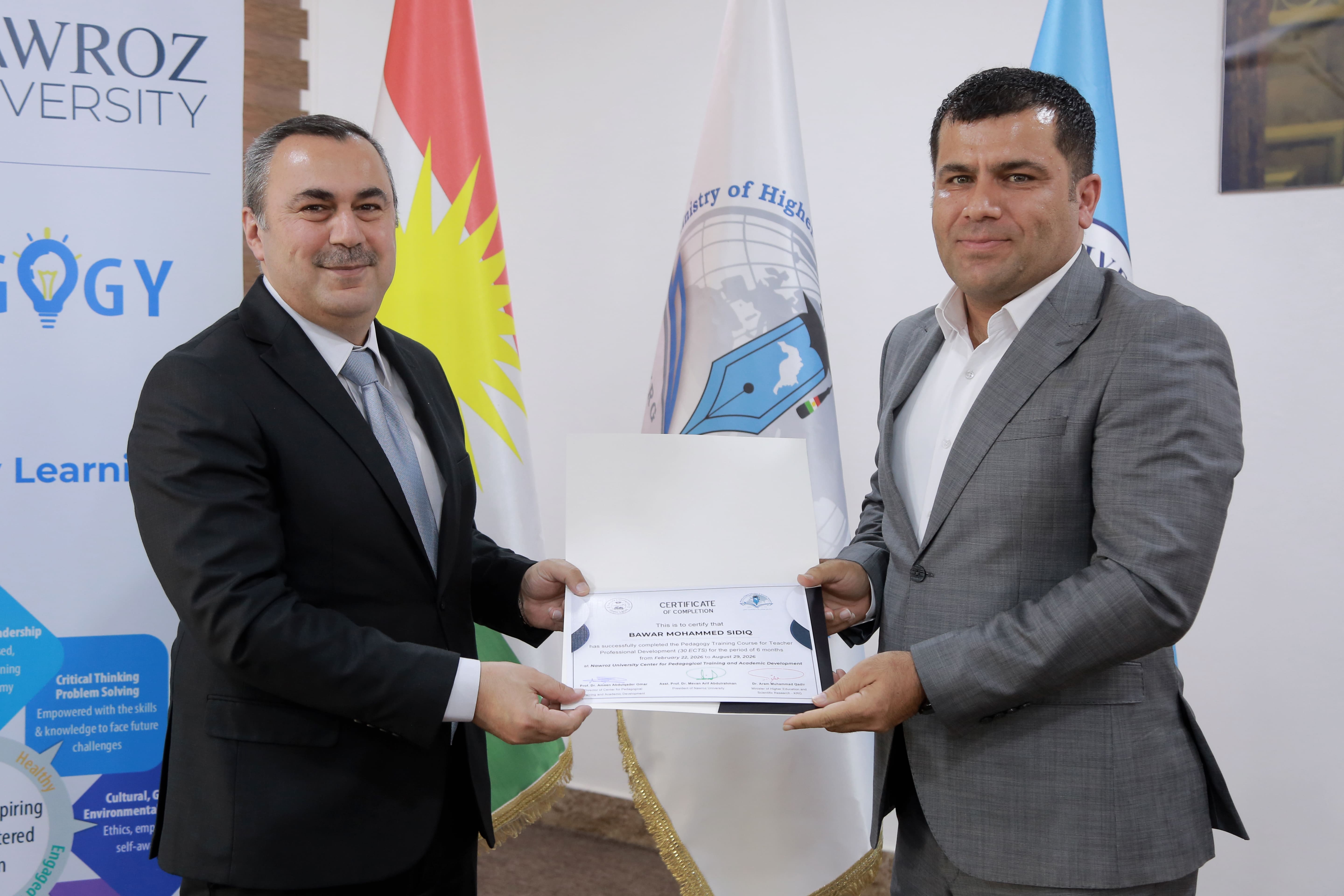 Nawroz University Concludes the 10th Pedagogical Training and Academic Development Course