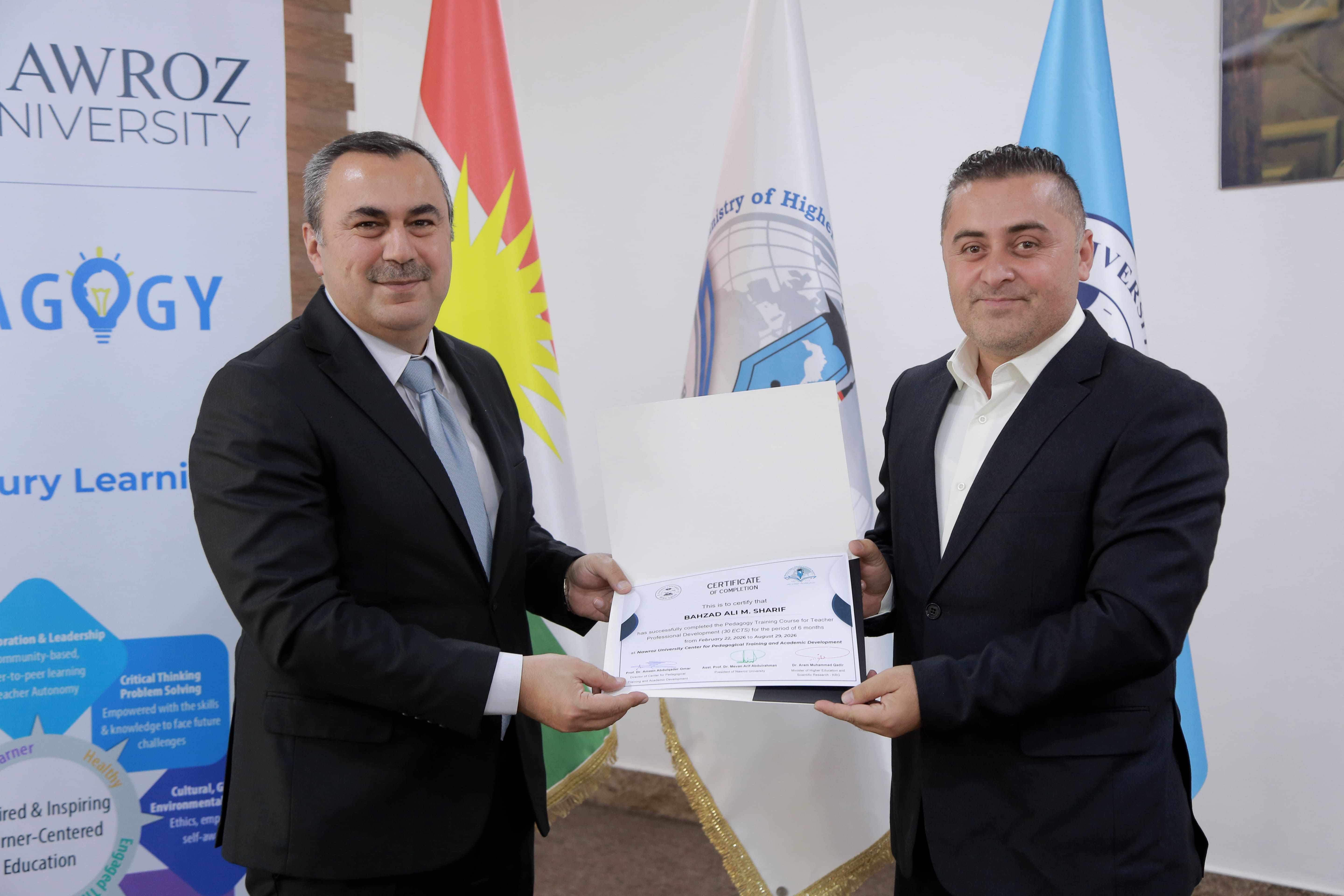 Nawroz University Concludes the 10th Pedagogical Training and Academic Development Course