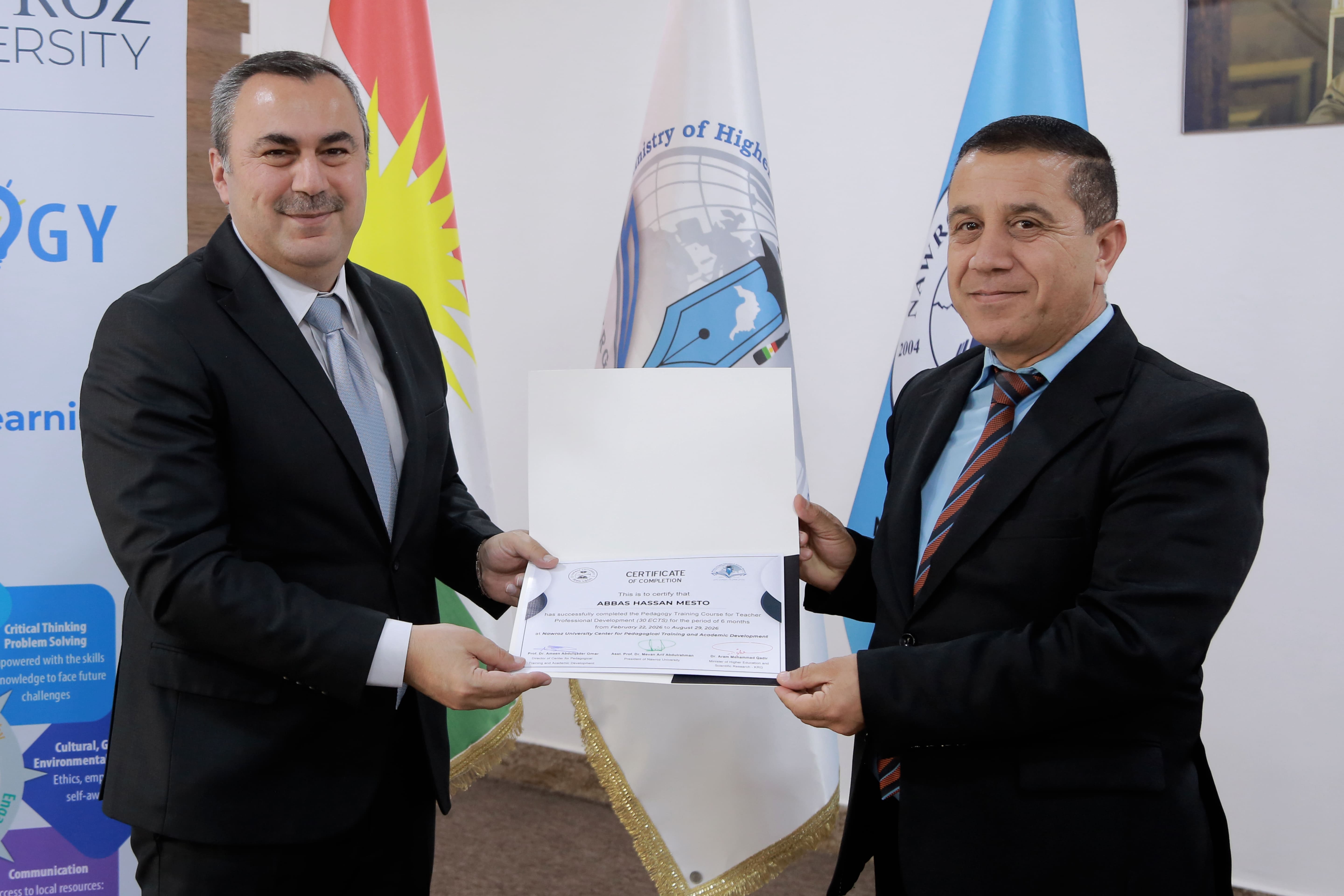 Nawroz University Concludes the 10th Pedagogical Training and Academic Development Course