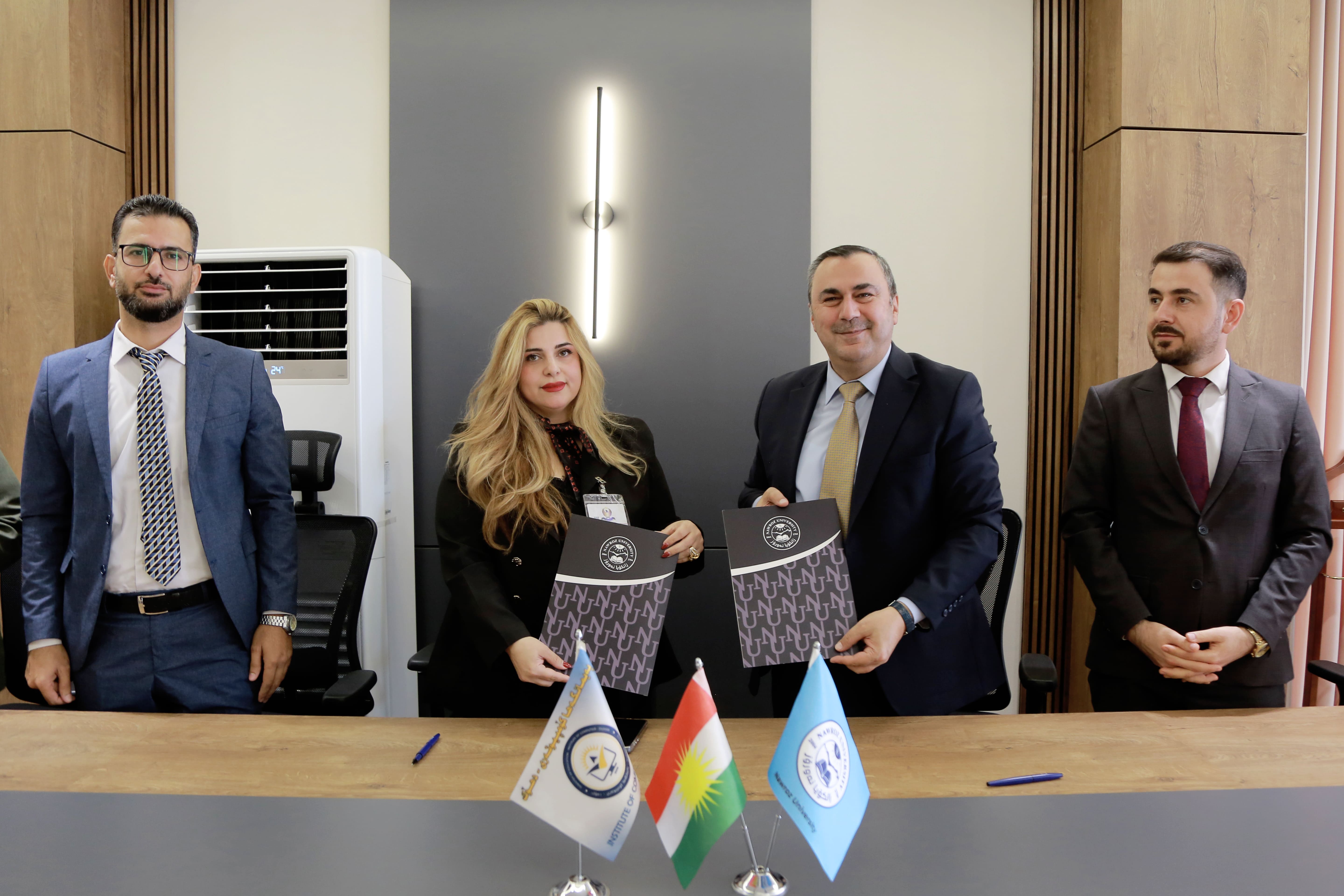 Nawroz University Signs Memorandum of Understanding with Institute of Computer - Duhok
