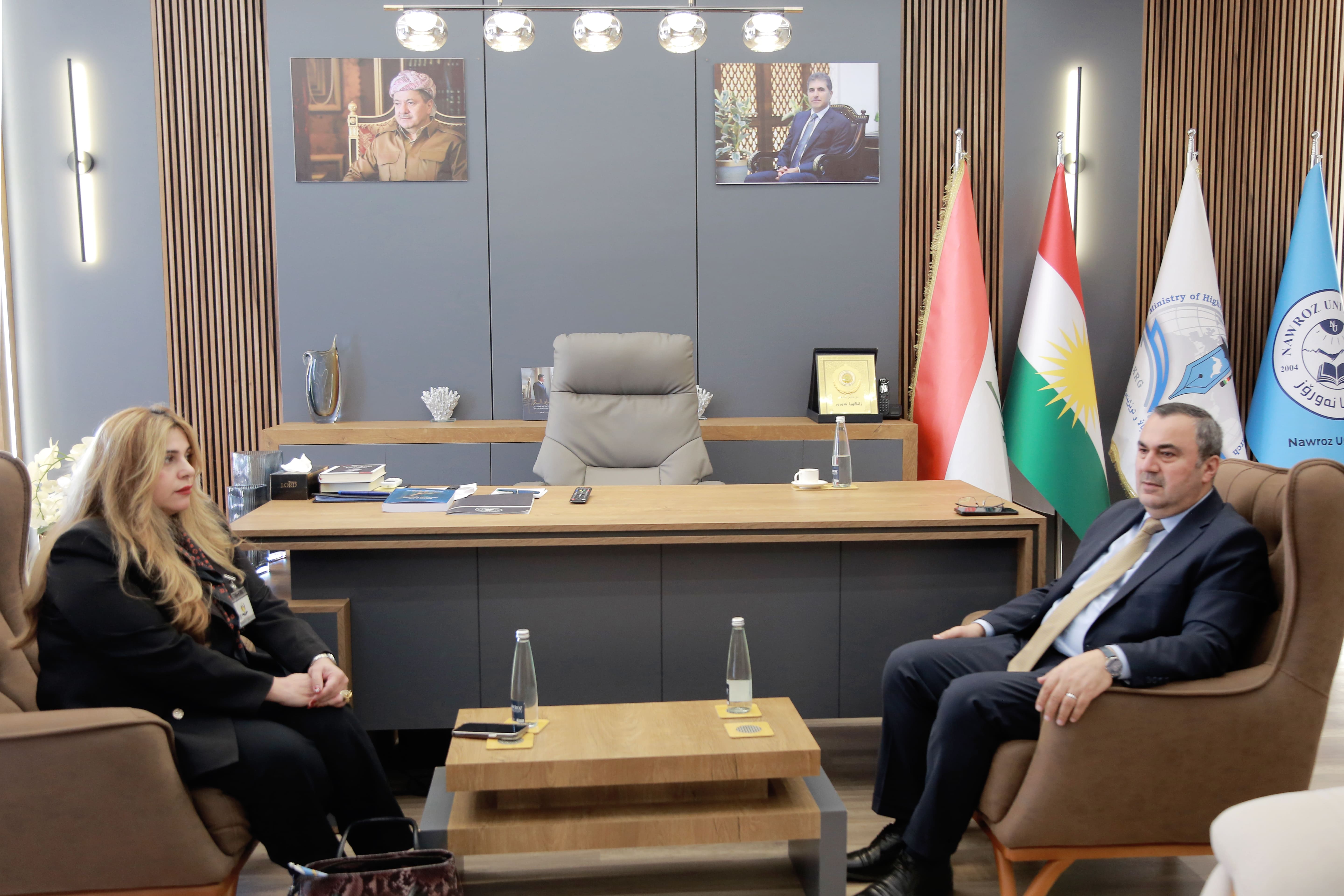 Nawroz University Signs Memorandum of Understanding with Institute of Computer - Duhok