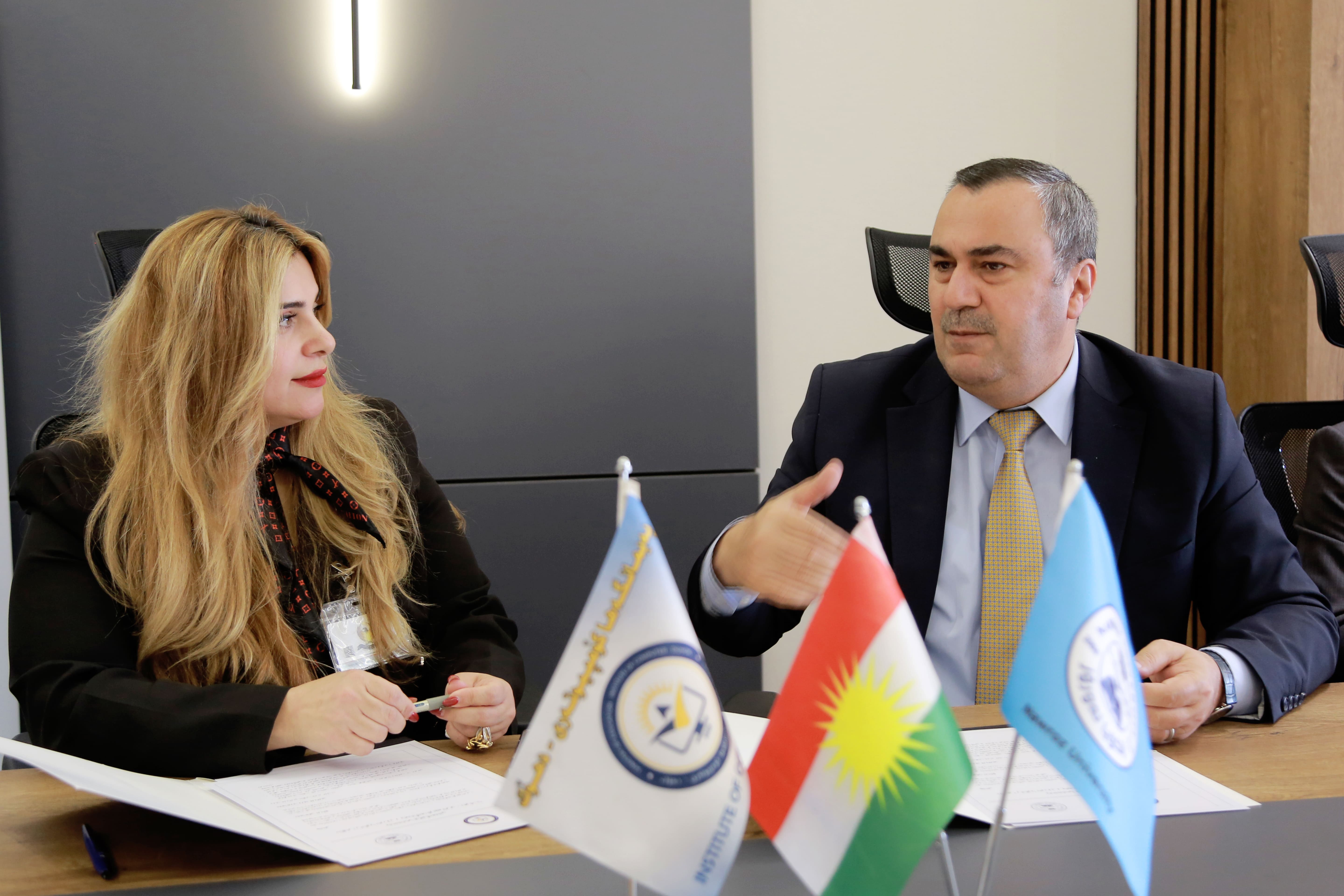 Nawroz University Signs Memorandum of Understanding with Institute of Computer - Duhok
