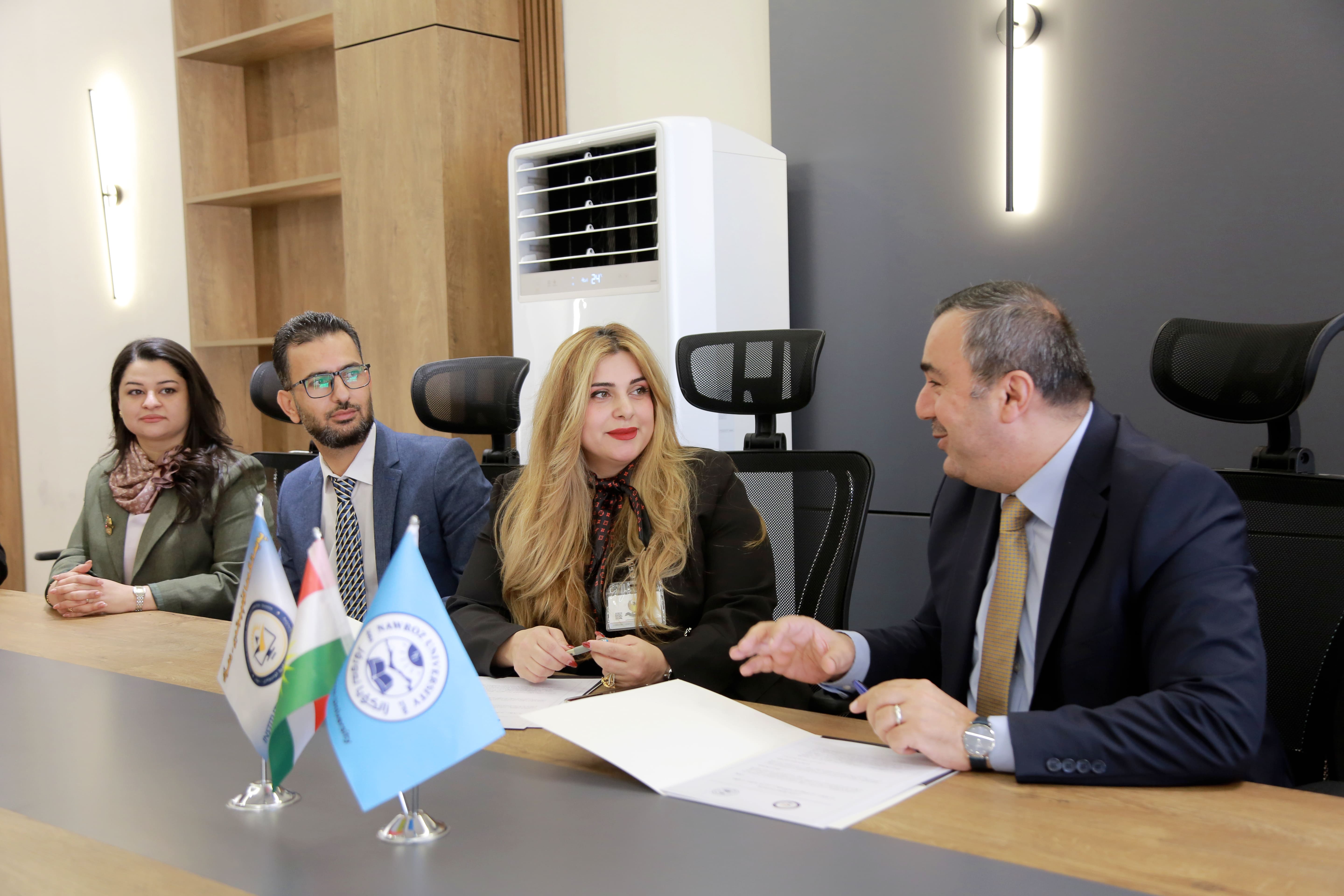 Nawroz University Signs Memorandum of Understanding with Institute of Computer - Duhok