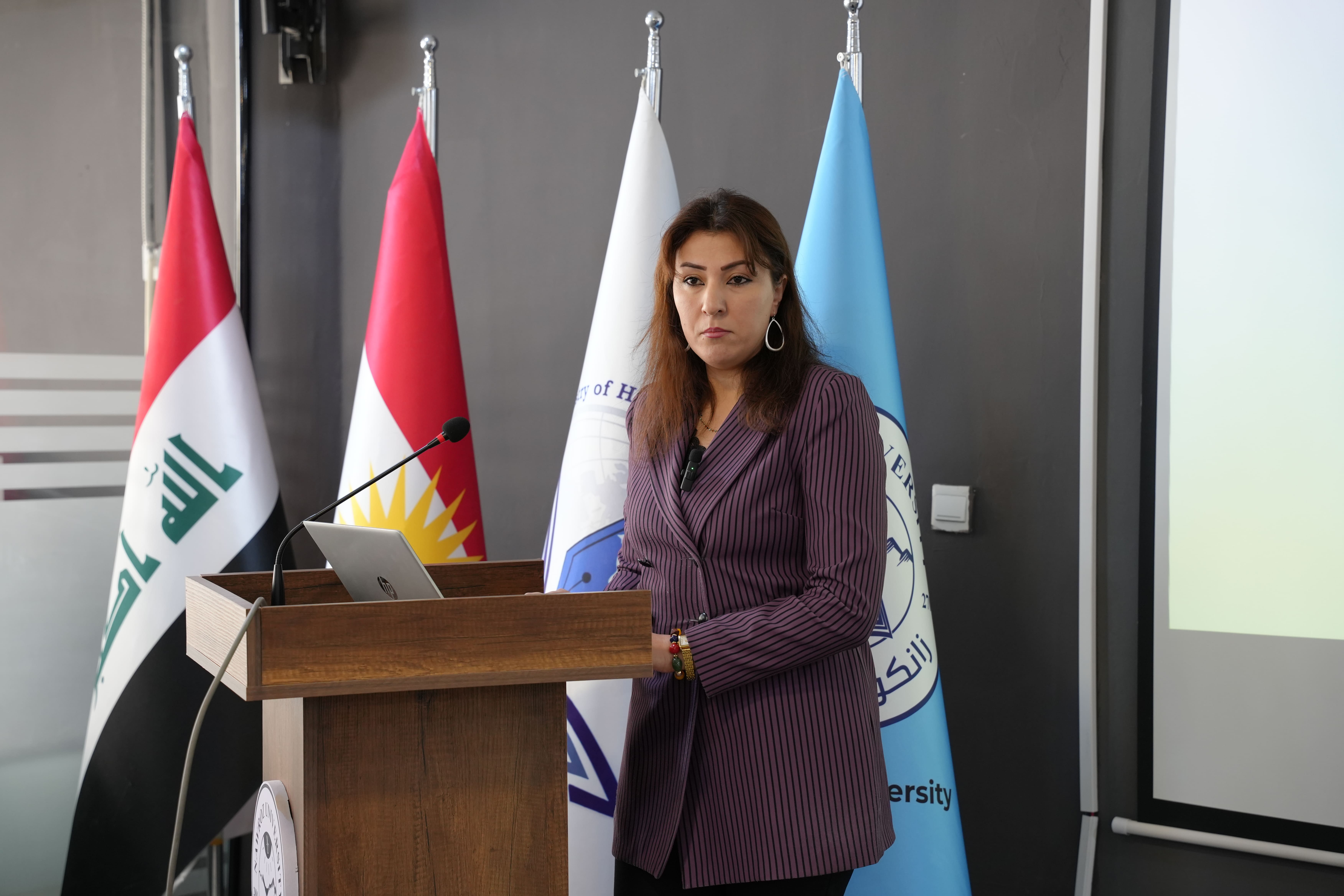 A workshop titled "Sustainable Development in the Iraqi State (2015–2030)" was held at Nawroz University