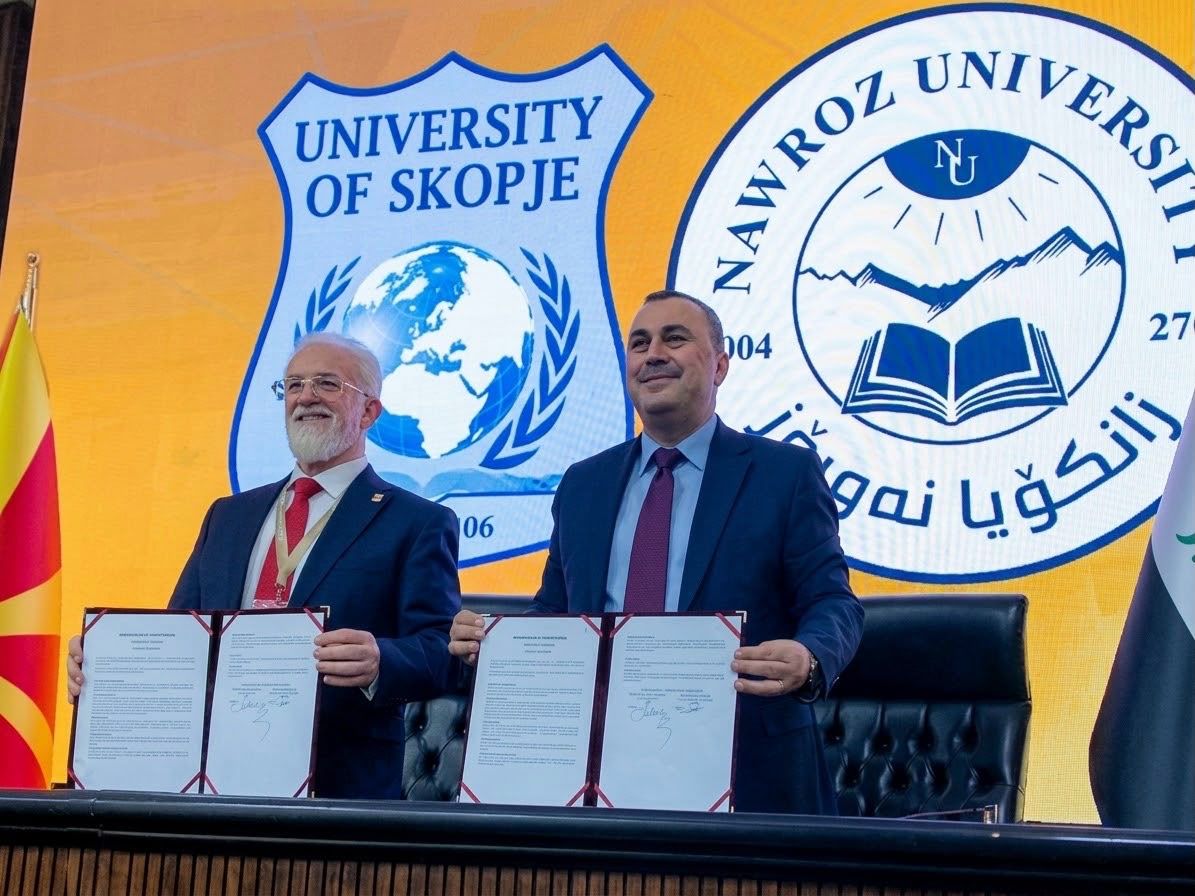 Nawroz University President Meets North Macedonia’s First Deputy Prime Minister as Part of International Academic Delegation