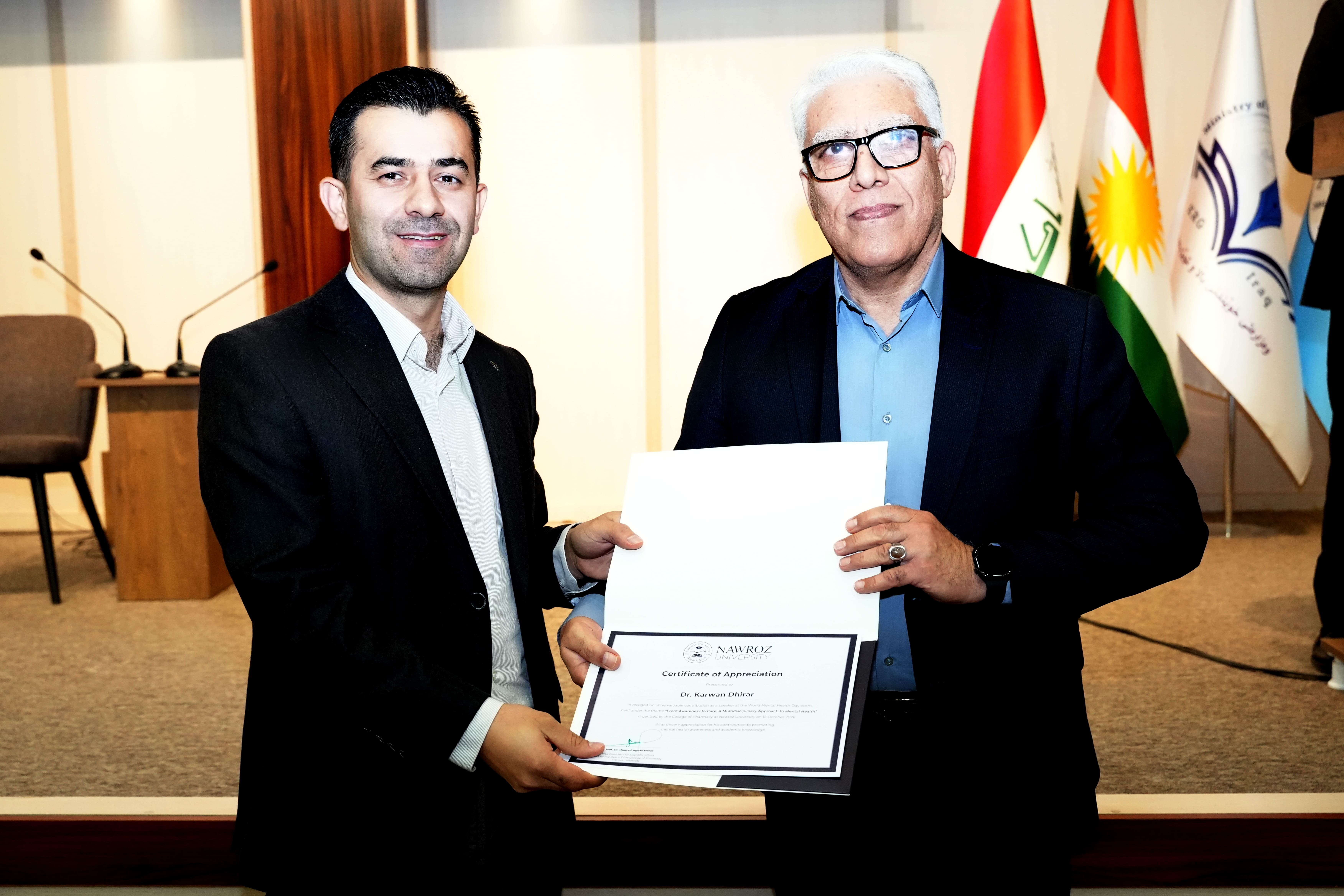 The College of Pharmacy at Nawroz University Holds Symposium on World Mental Health Day