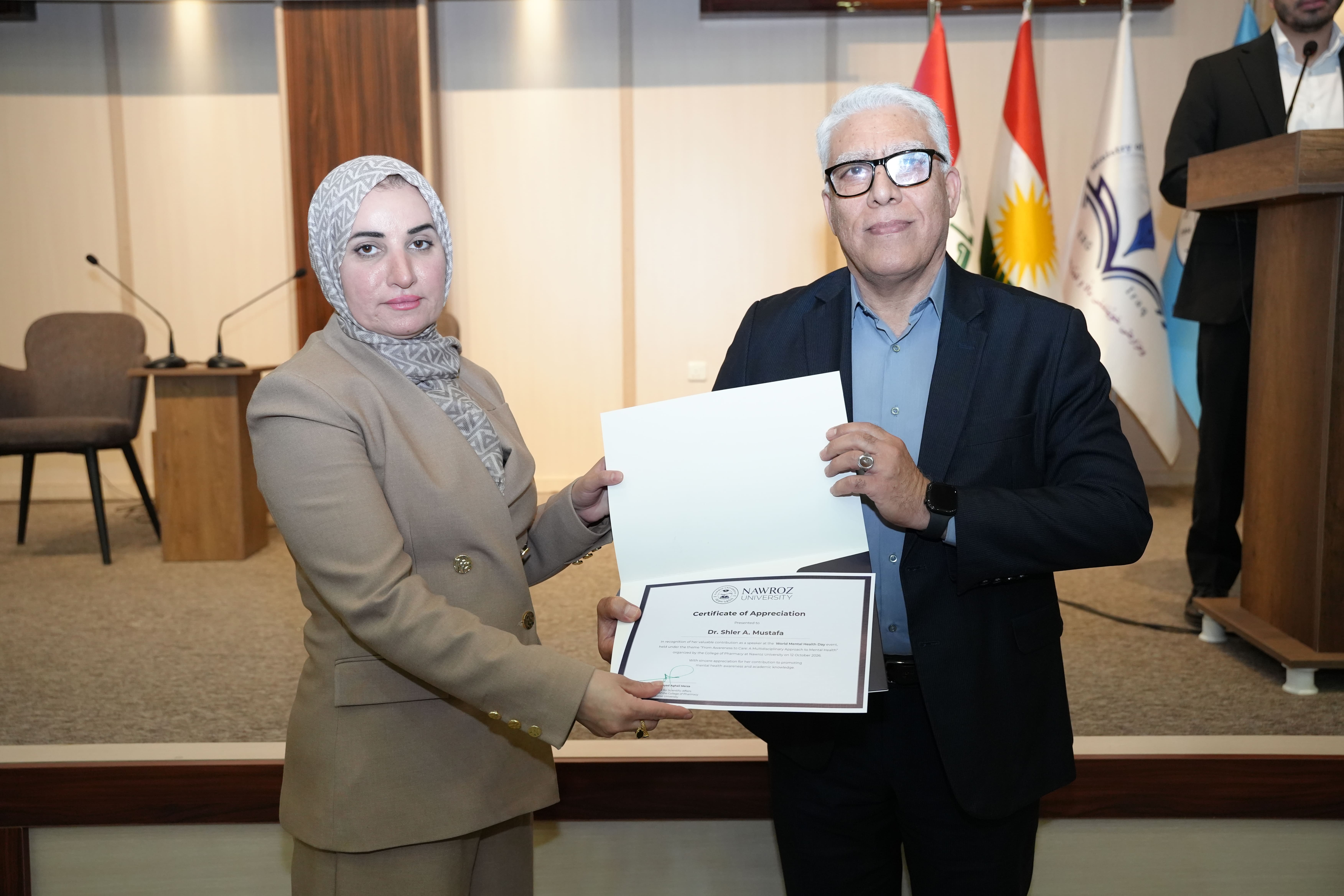 The College of Pharmacy at Nawroz University Holds Symposium on World Mental Health Day