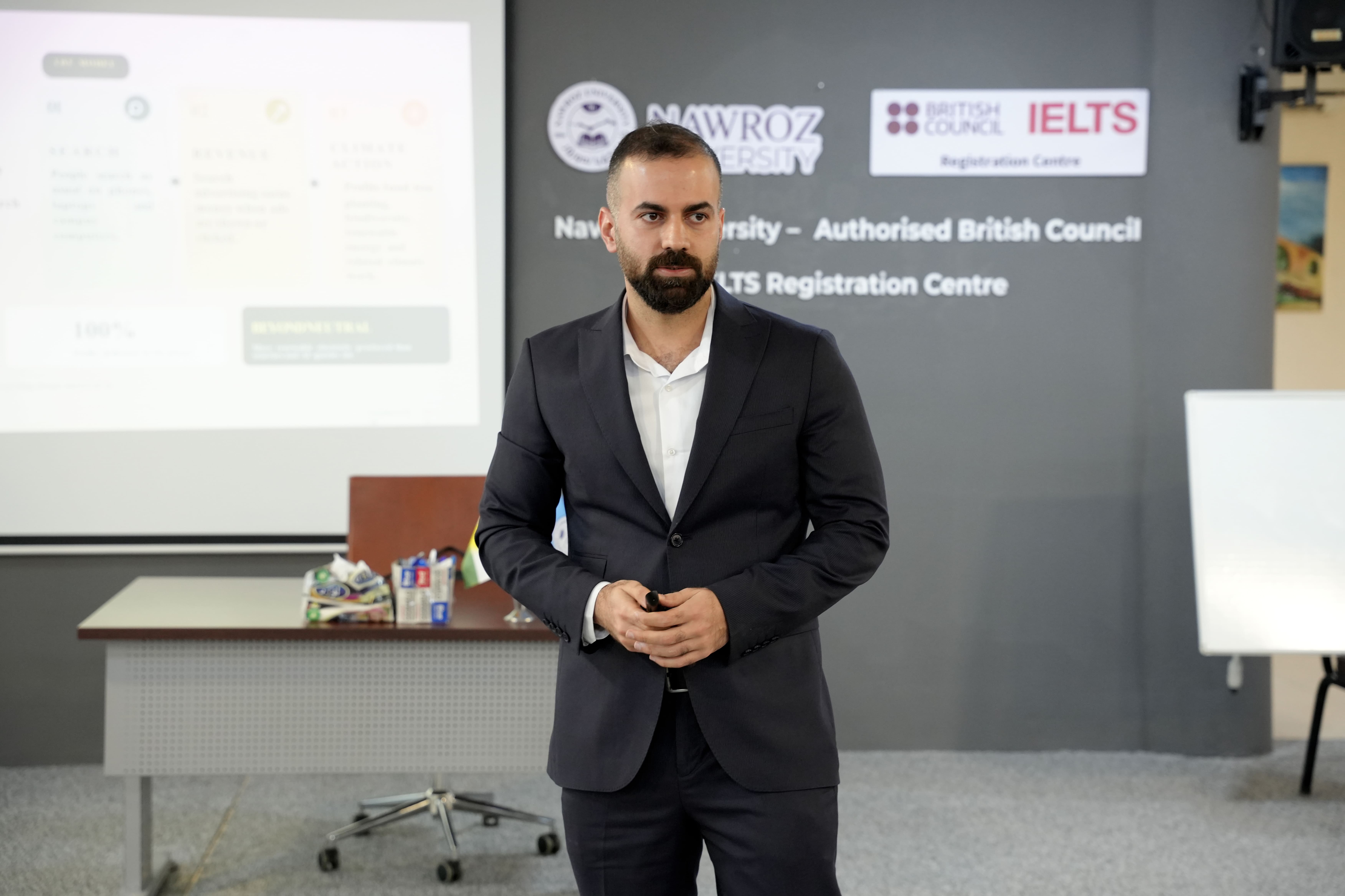 جامعة نوروز تختتم المرحلة الأولى من حملة التوعية البيئية والتشجير بالتعاون مع Ecosia